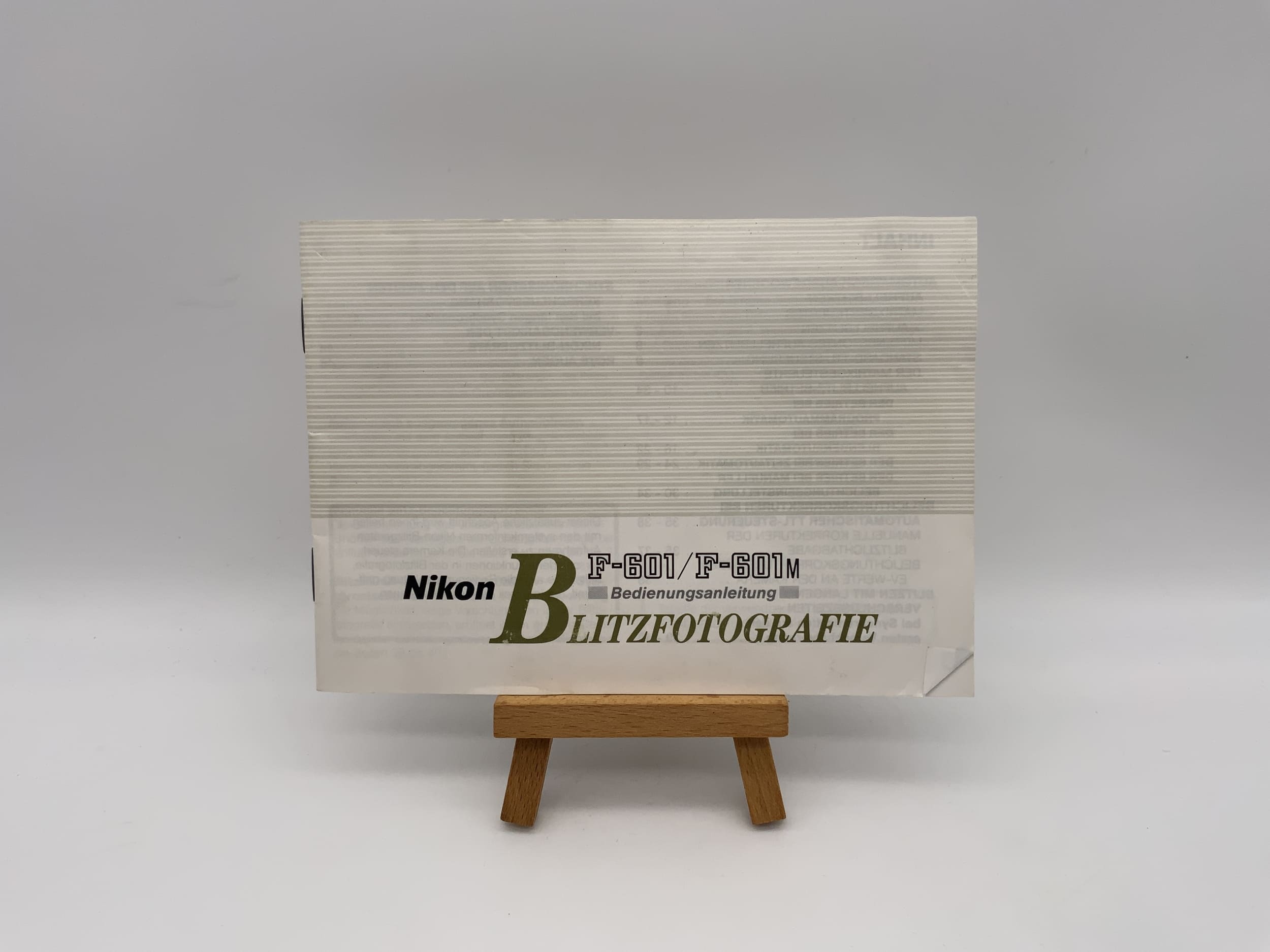 Nikon Flash Photography F-601 / F601M User Manual German