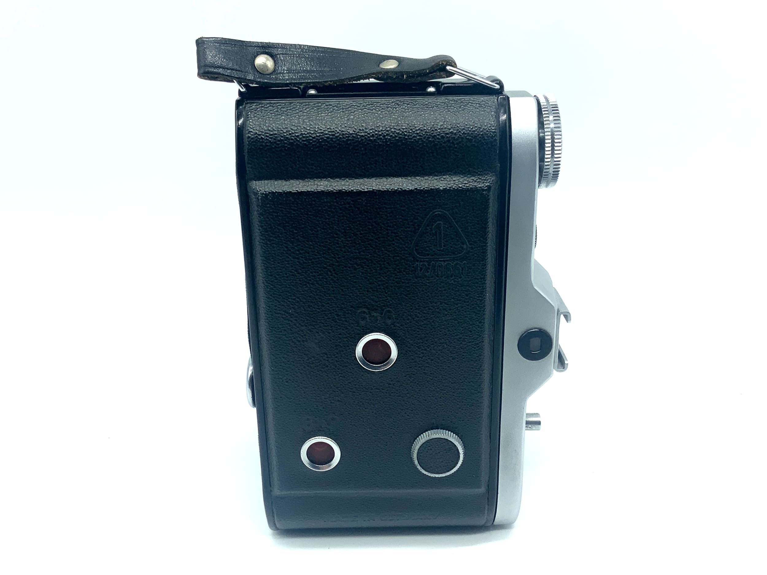 Welta Belfoca II folding camera with fine measuring Dresden Bonotar 10.5cm 1:4.5 red V