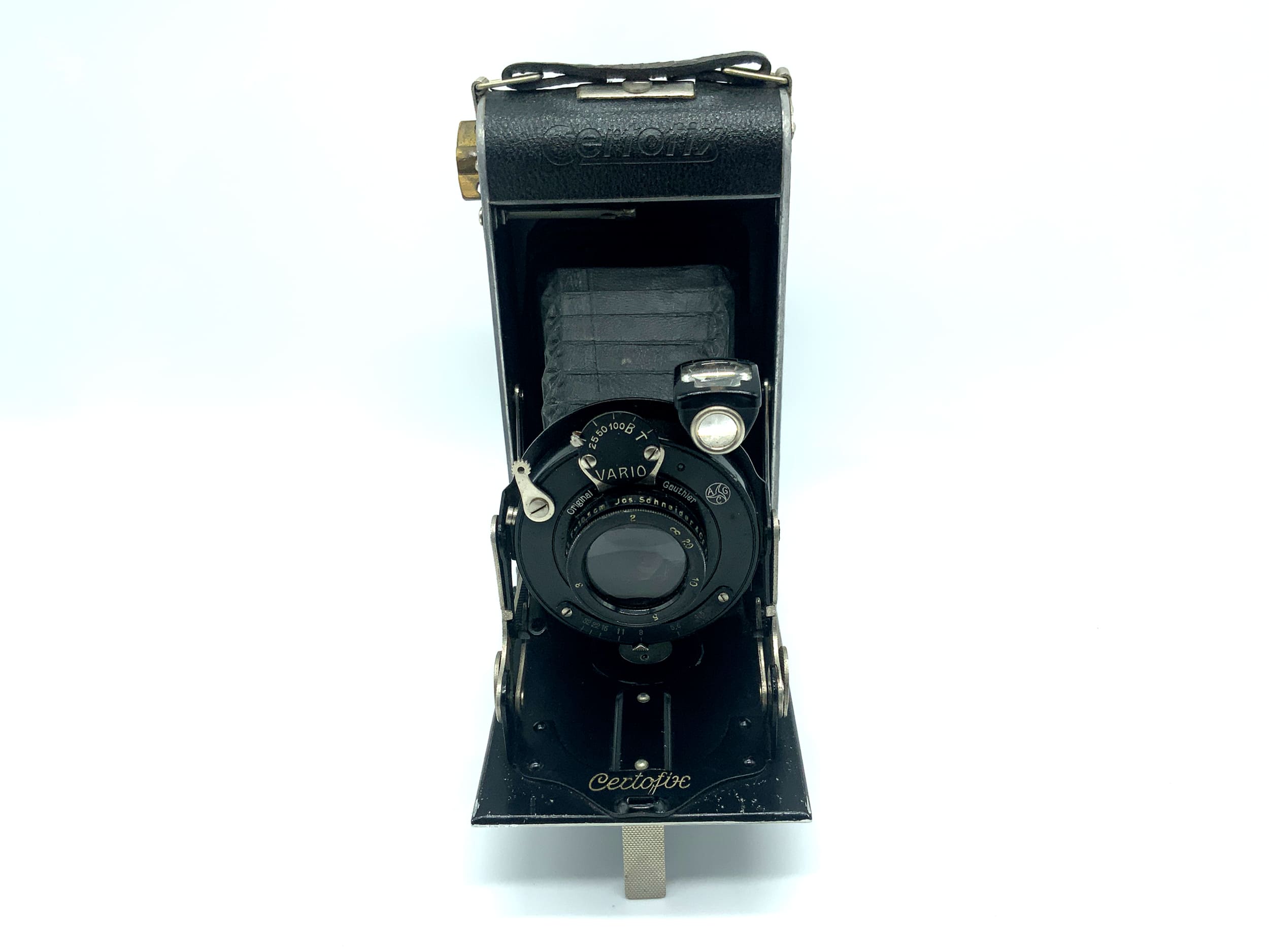 Certo Certofix folding camera with Schneider Kreuznach Radionar 10.5cm 1:4.5 lens