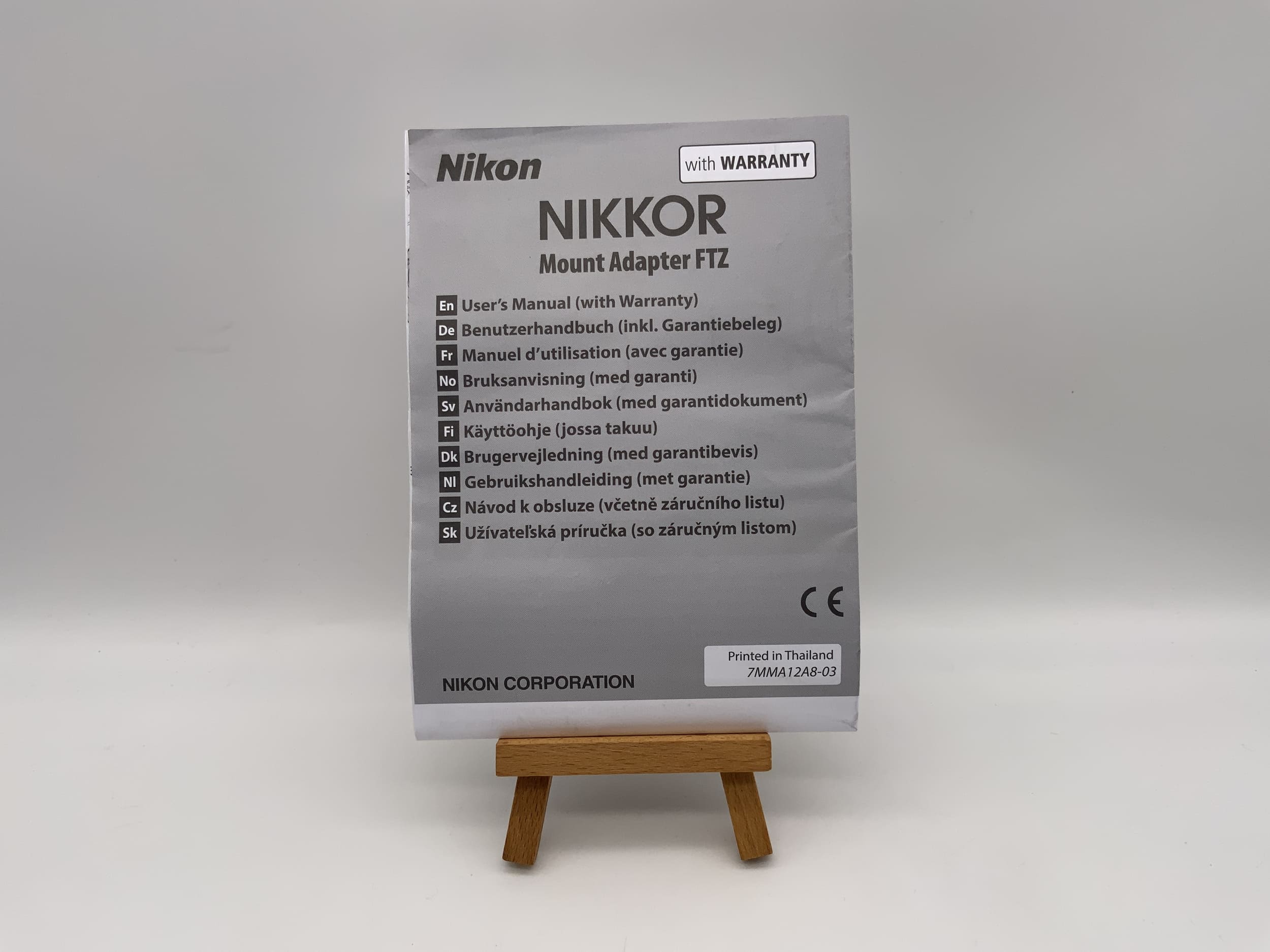 Nikon Nikkor Mount Adapter FTZ User Manual (German)