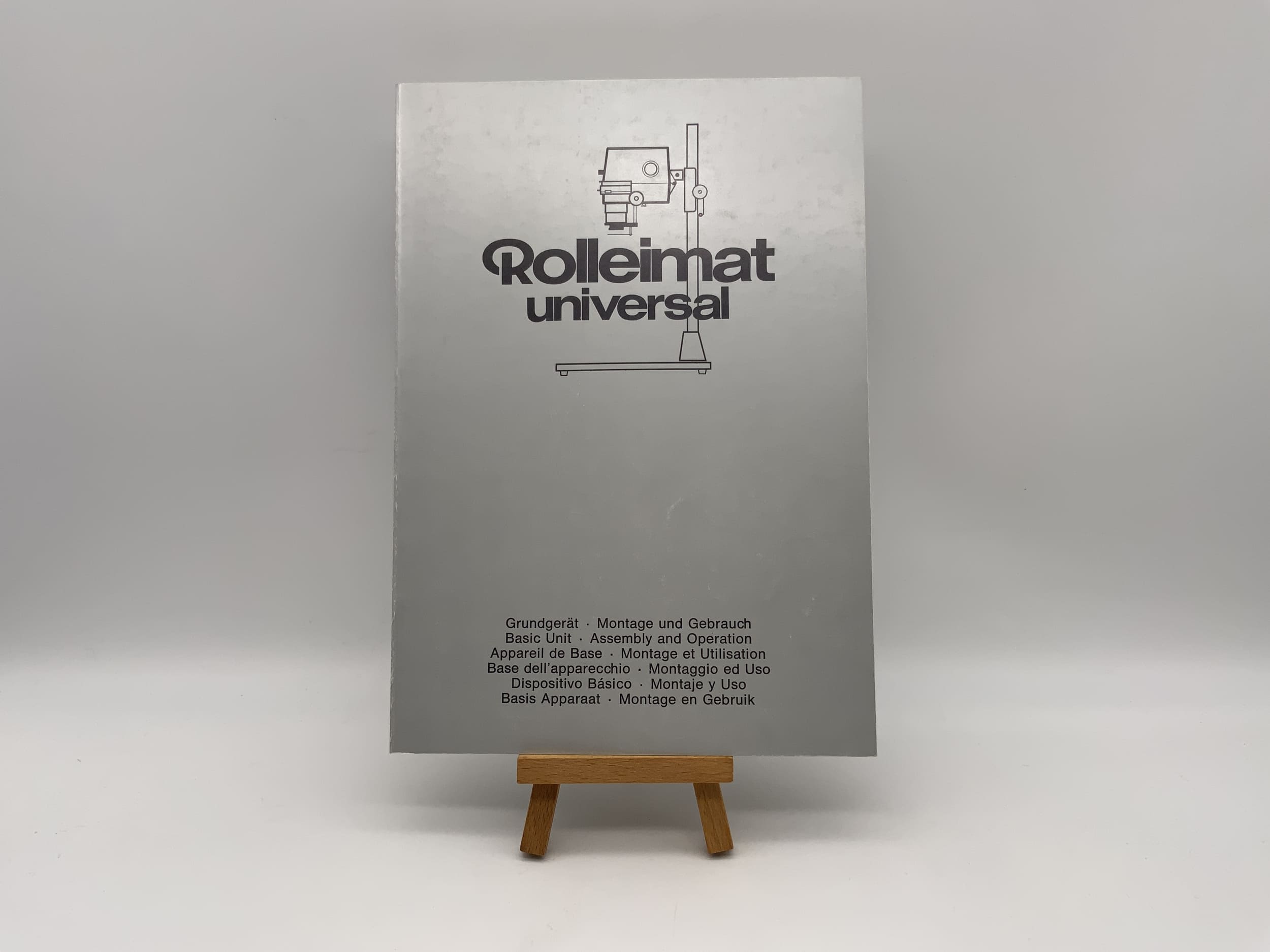 Rollei Rolleimat universal assembly and operating instructions for basic unit (German)
