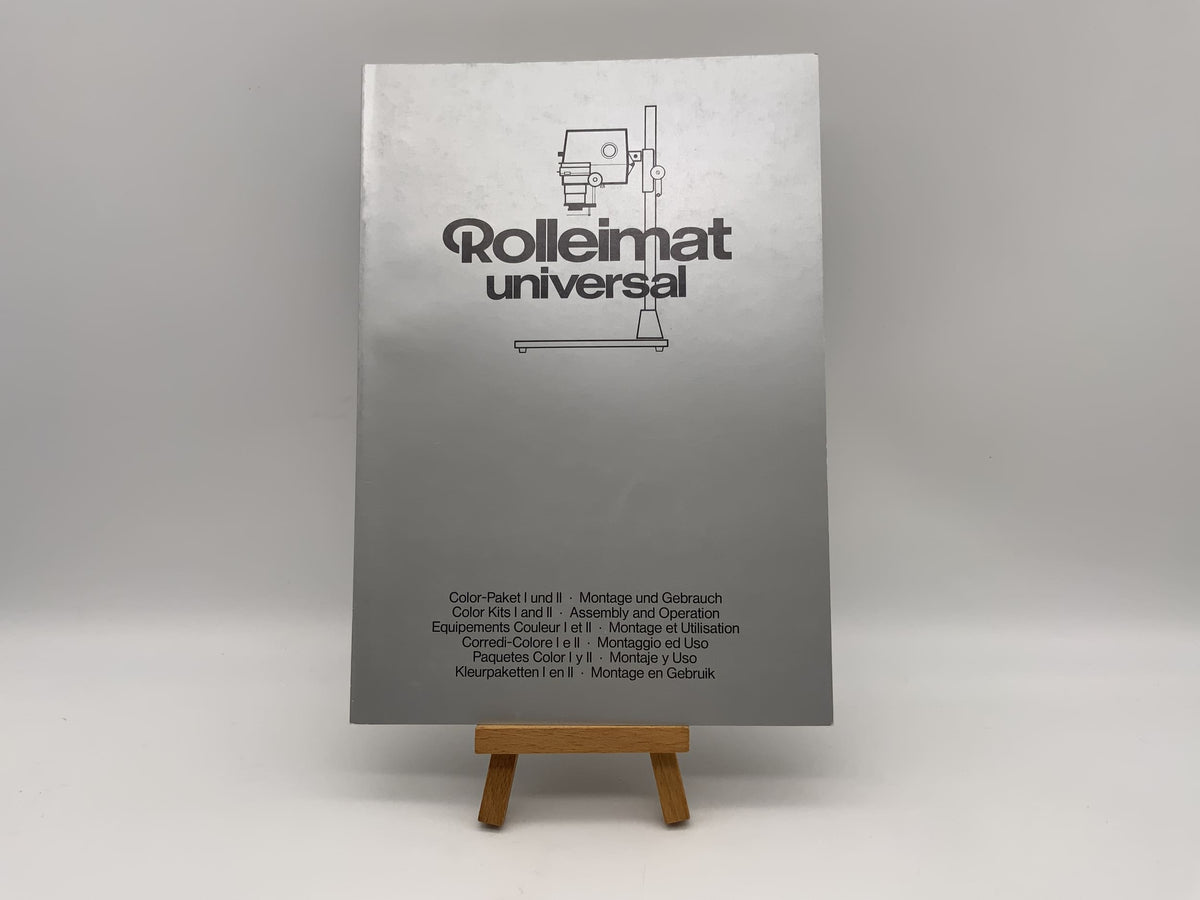 Rollei Rolleimat universal assembly and use instructions Color package I and II