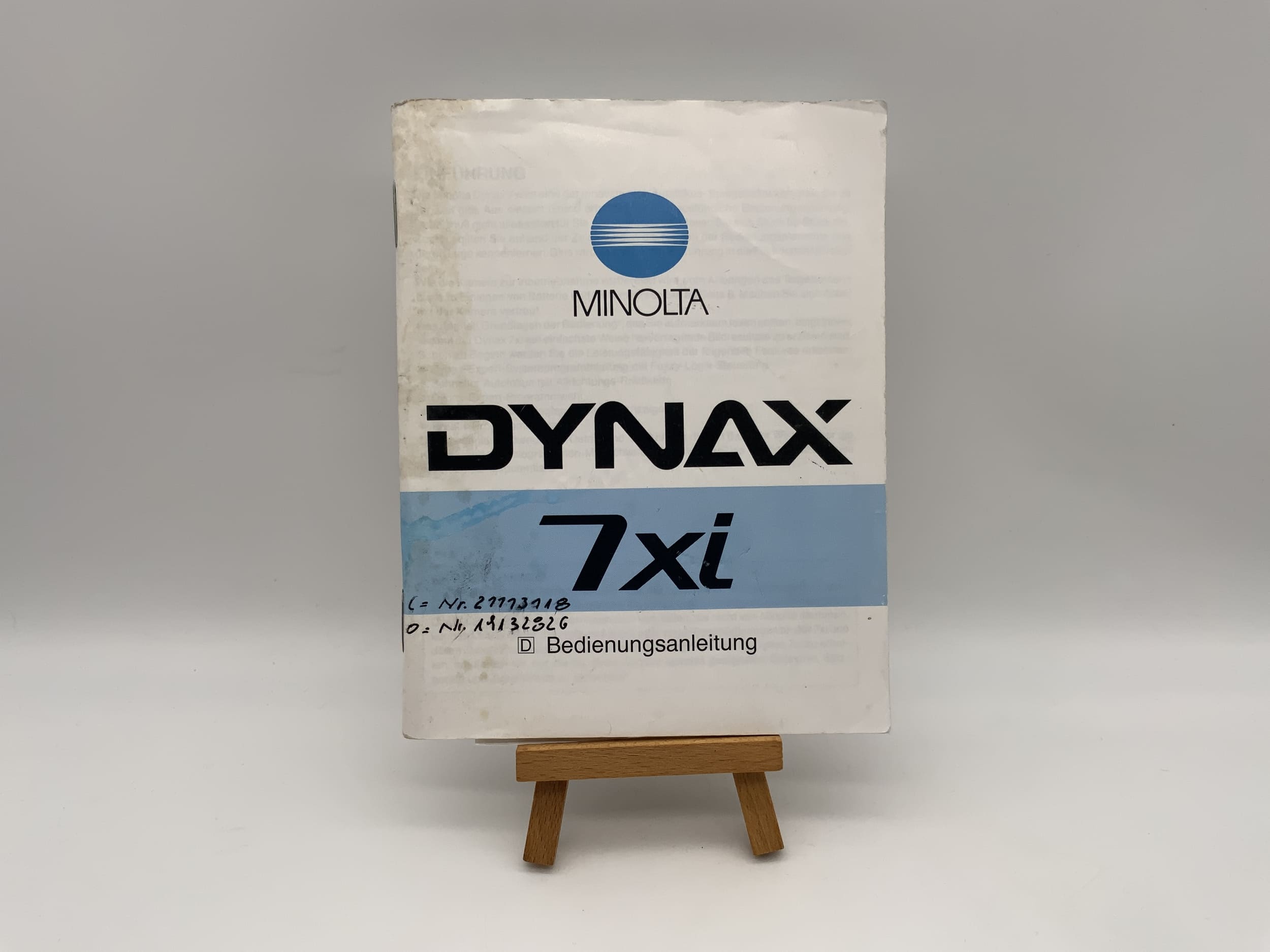 Minolta Dynax 7xi User Manual (German)