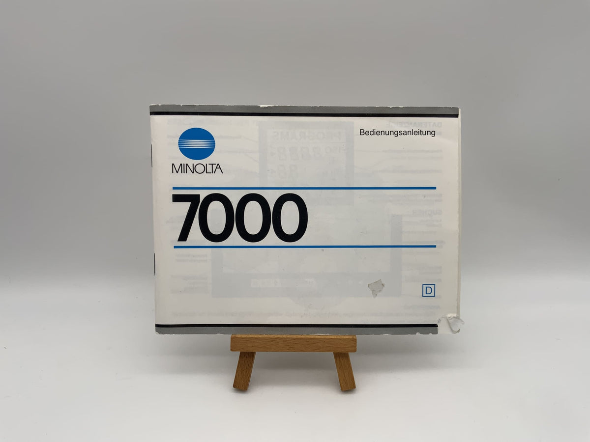 Minolta 7000 User Manual (German)