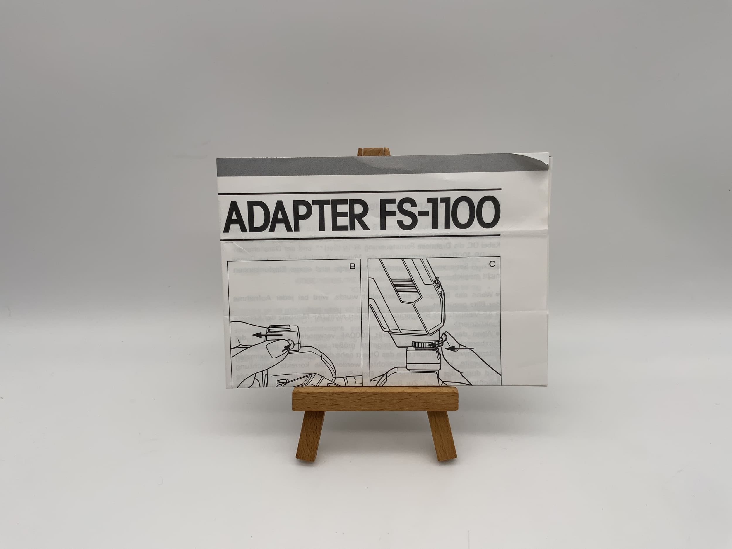 Minolta Flash Shoe Adapter FS-1100 User Manual (German)