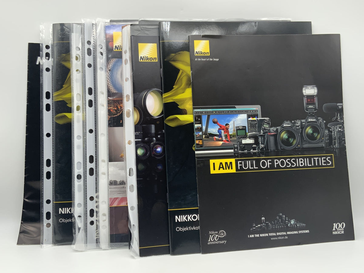Nikon bundle / collection of Nikon booklets and brochures, over 10 items, German