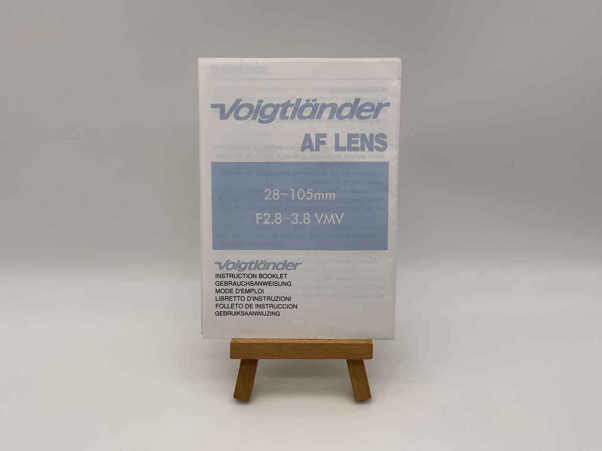 Voigtländer AF Lens 28-105mm F2.8-3.8 VMV User Manual (German)