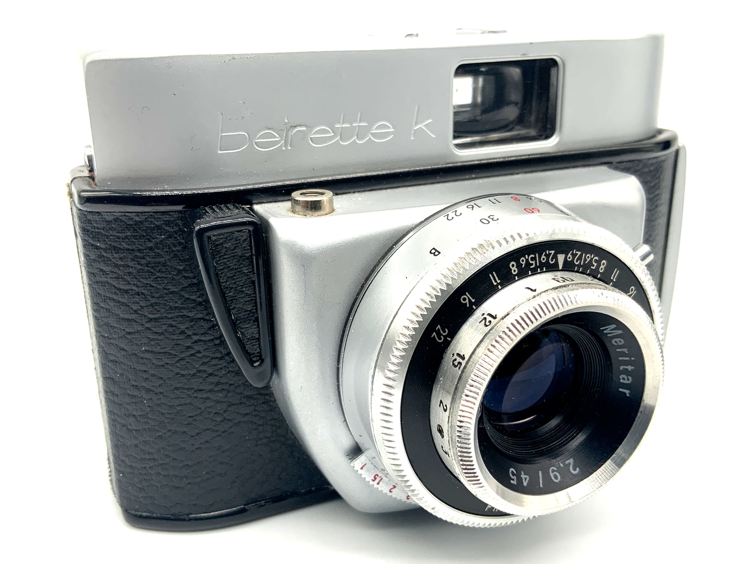 Beier Beirette K Sucherkamera mit Meritar 45mm 1:2.9 Priomat Analogkamera