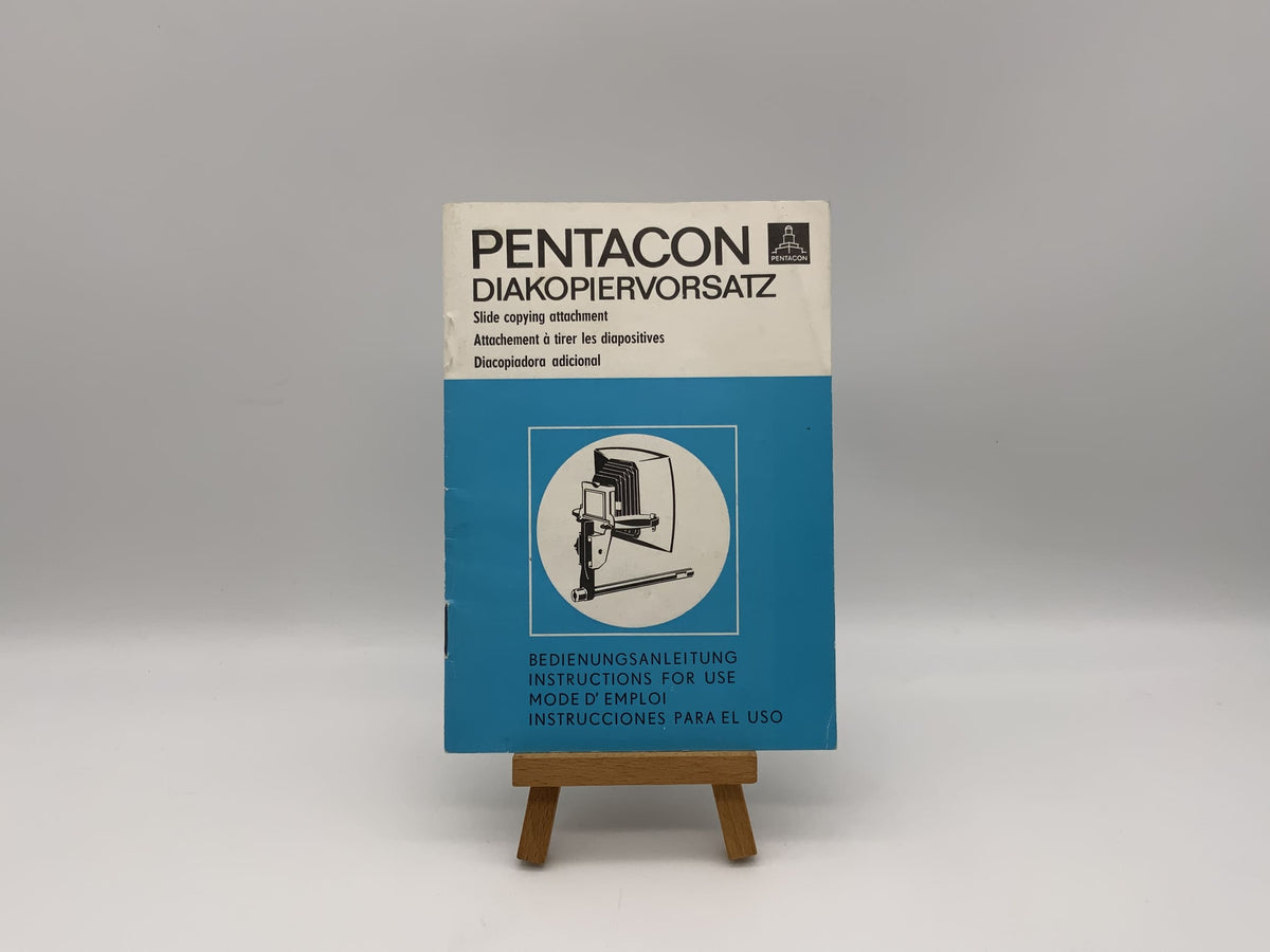 Practical slide copier attachment user manual German