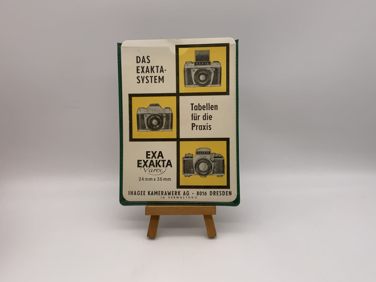 Exa Varex The Exakta System Tables for Practice 6 Cards Instructions German