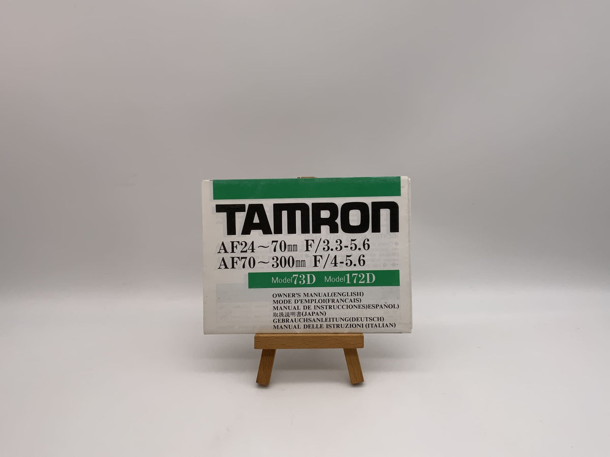 Tamron 73D/172D AF24-70mm F/3.3-5.6 and AF70-300mm F/4-5.6 Instructions (German)