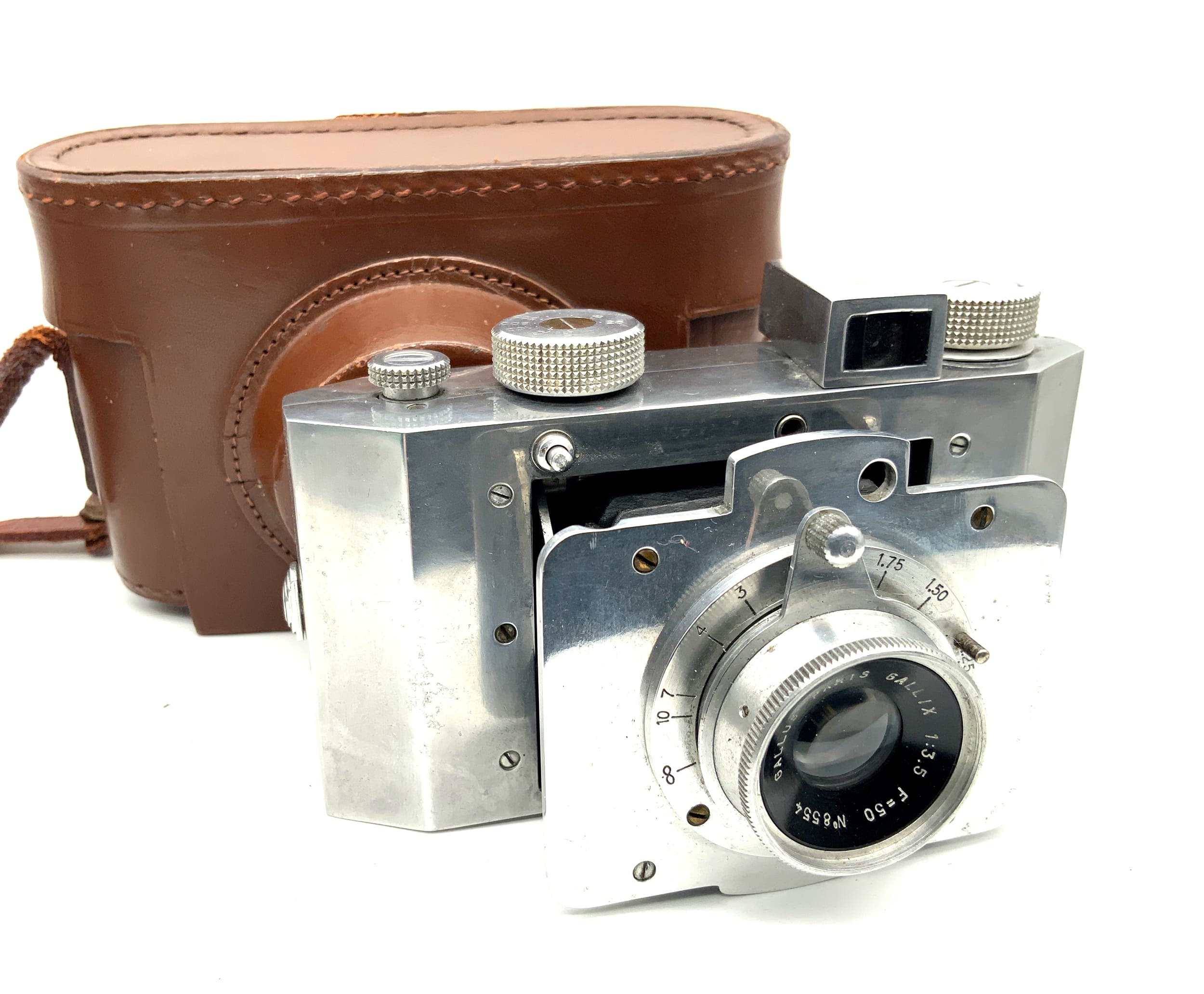 Gallus Derlux Klappkamera mit Paris Gallix 50mm 1:3.5 Analogkamera
