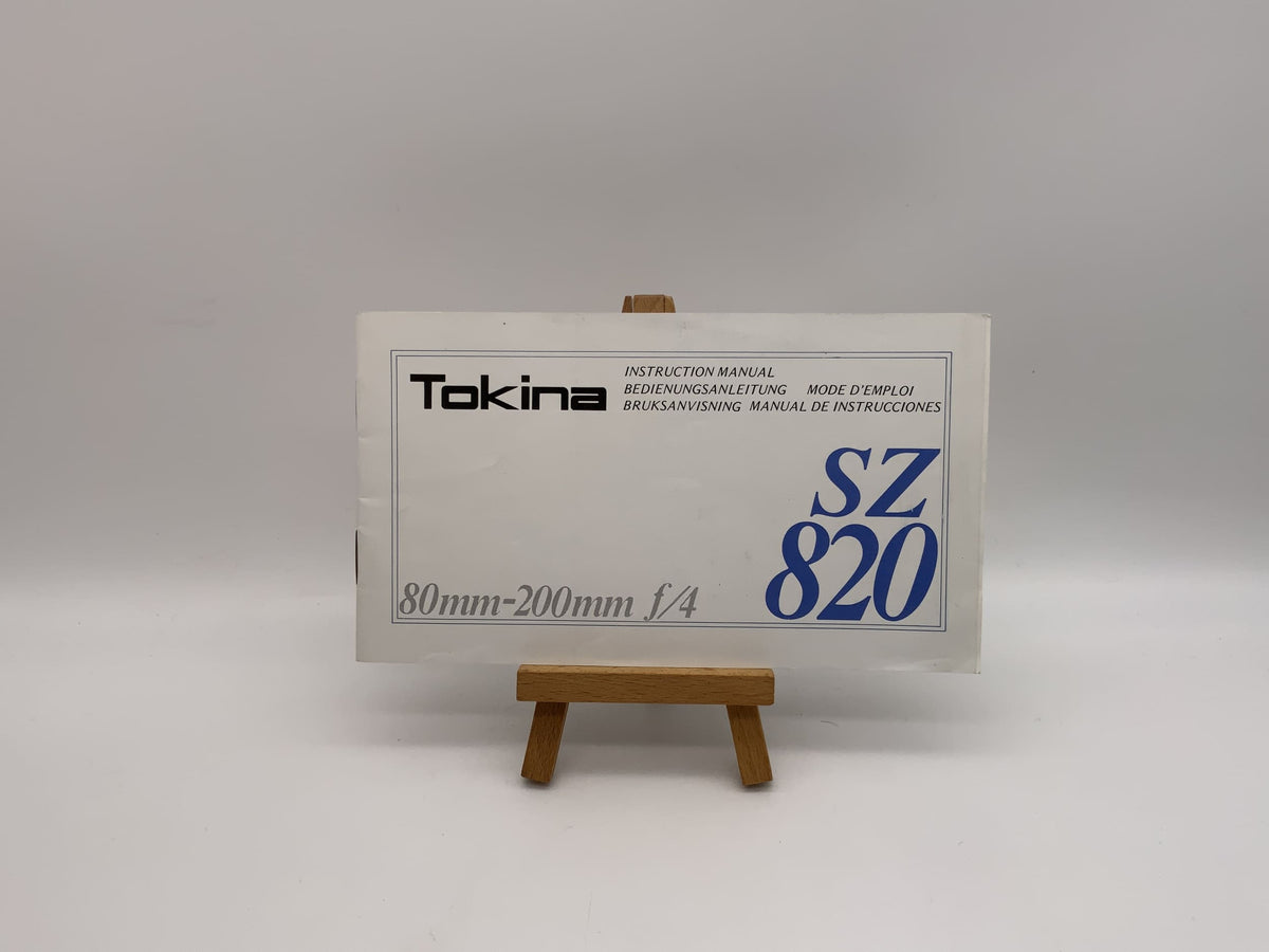 Tokina SZ 820 80-200mm f/4 User Manual (German)