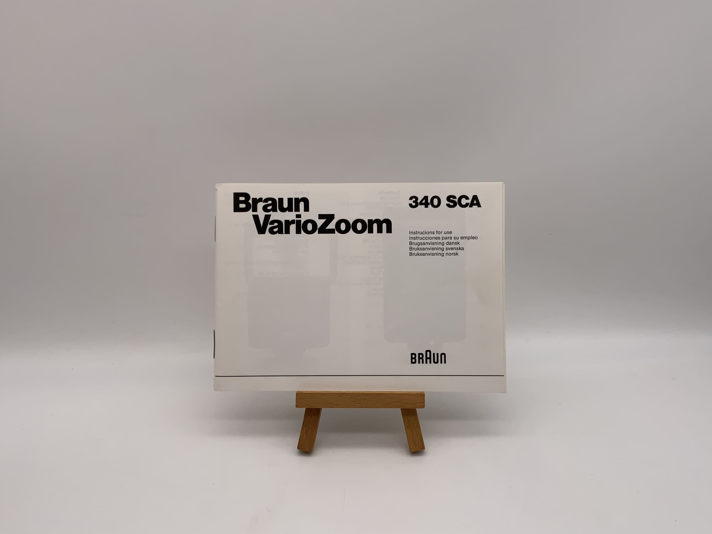Braun Vario Zoom 340 SCA User Manual German