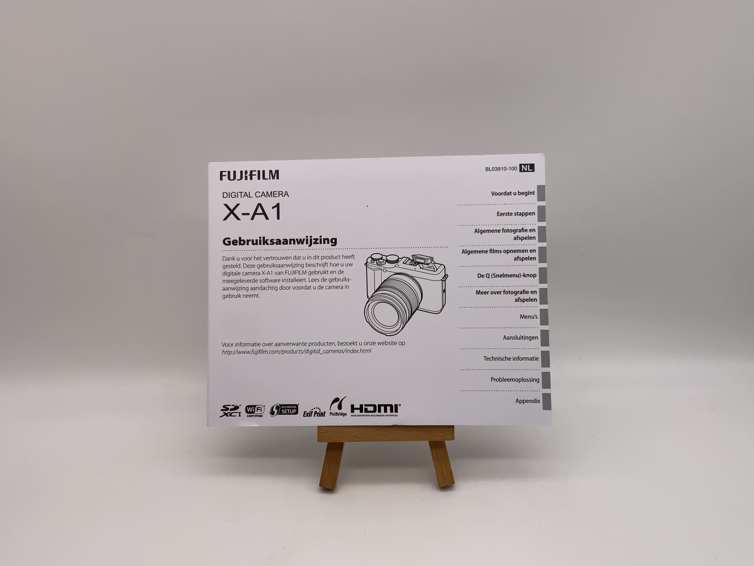 Fujifilm XA 1 User Manual Dutch