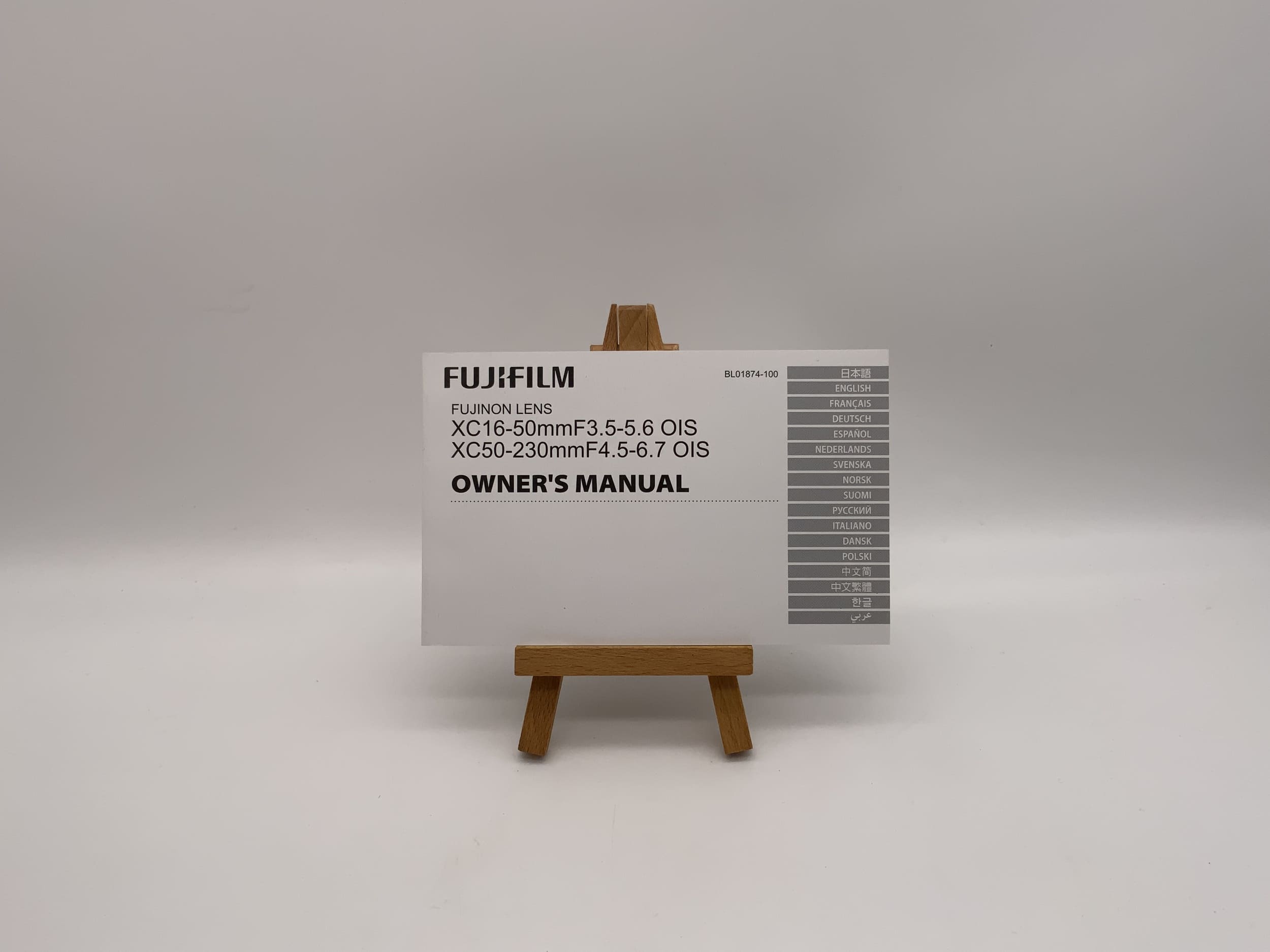 Fujifilm XC 16-50mm F3.5-5.6 OIS XC 50-230mm F4.5-6.7 OIS Instructions (German)