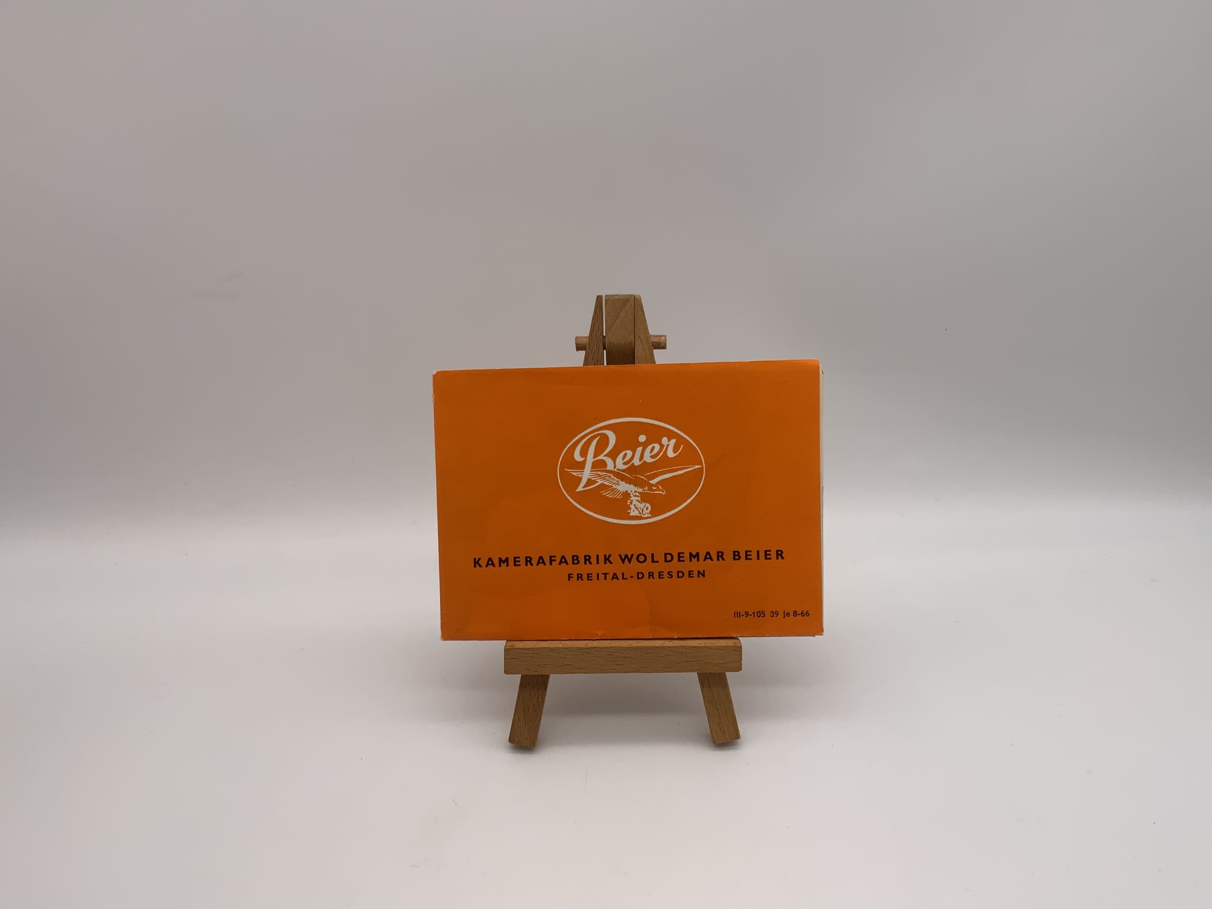 Beier camera factory Woldemar Beier 1966 GDR brochure German