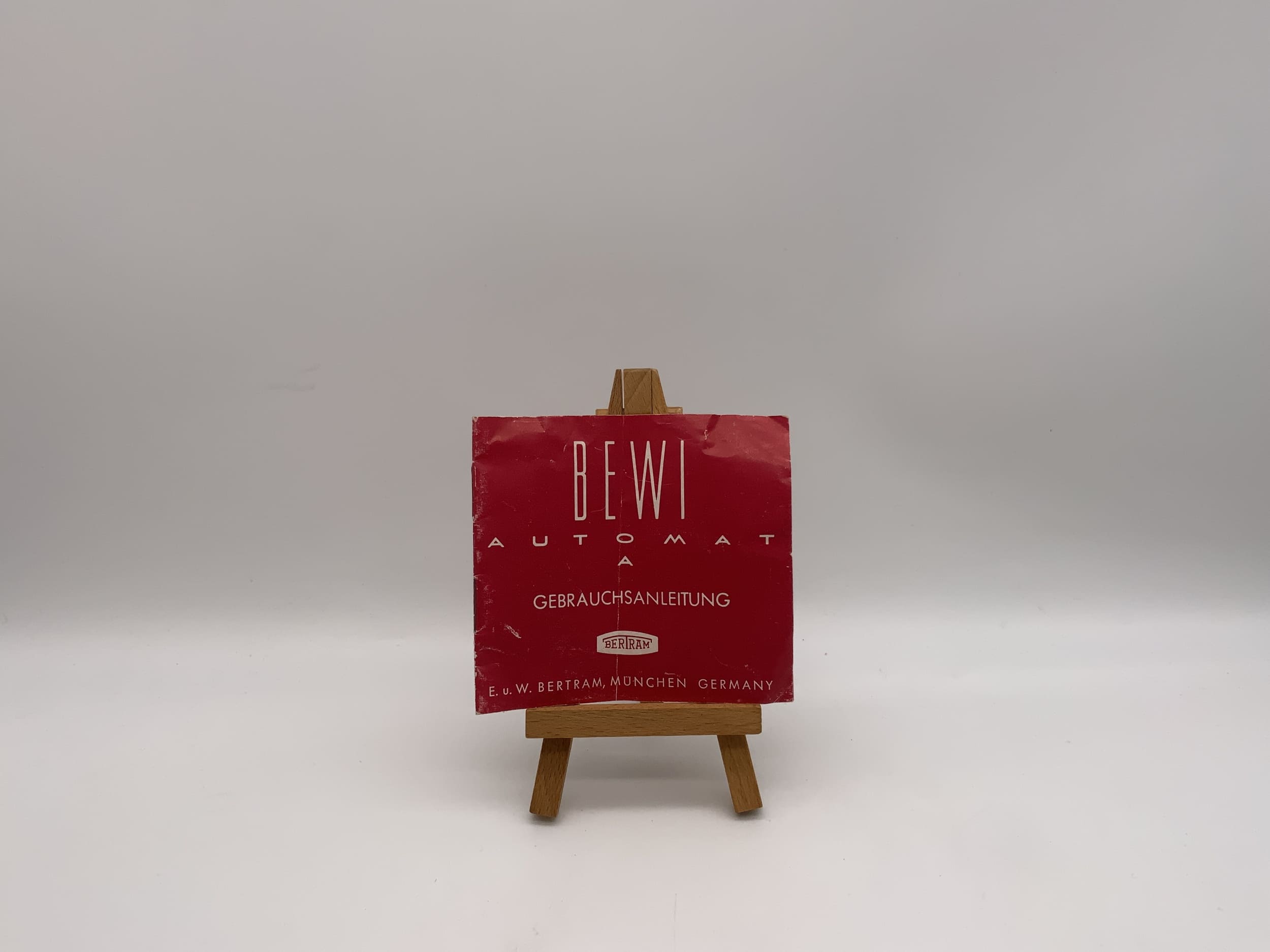 Bertram Bewi Automat-A Operating Instructions German