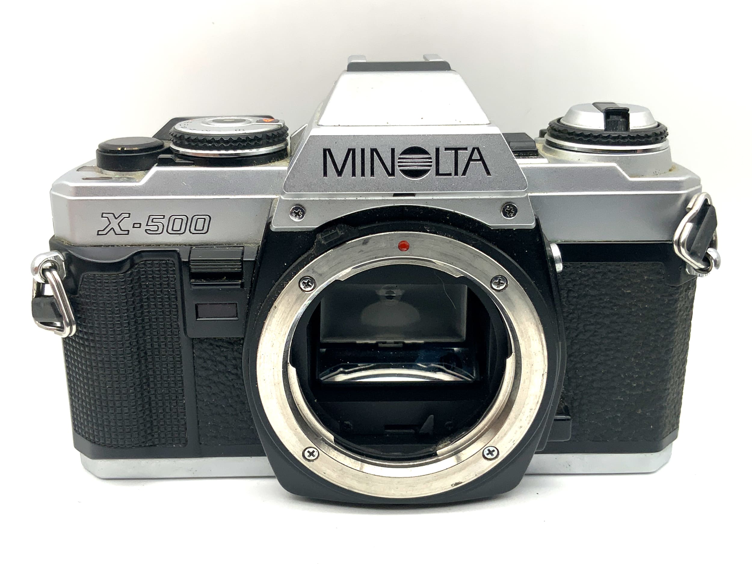 Minolta X-500 SLR 35mm analog single-lens reflex camera body (Minolta MD)