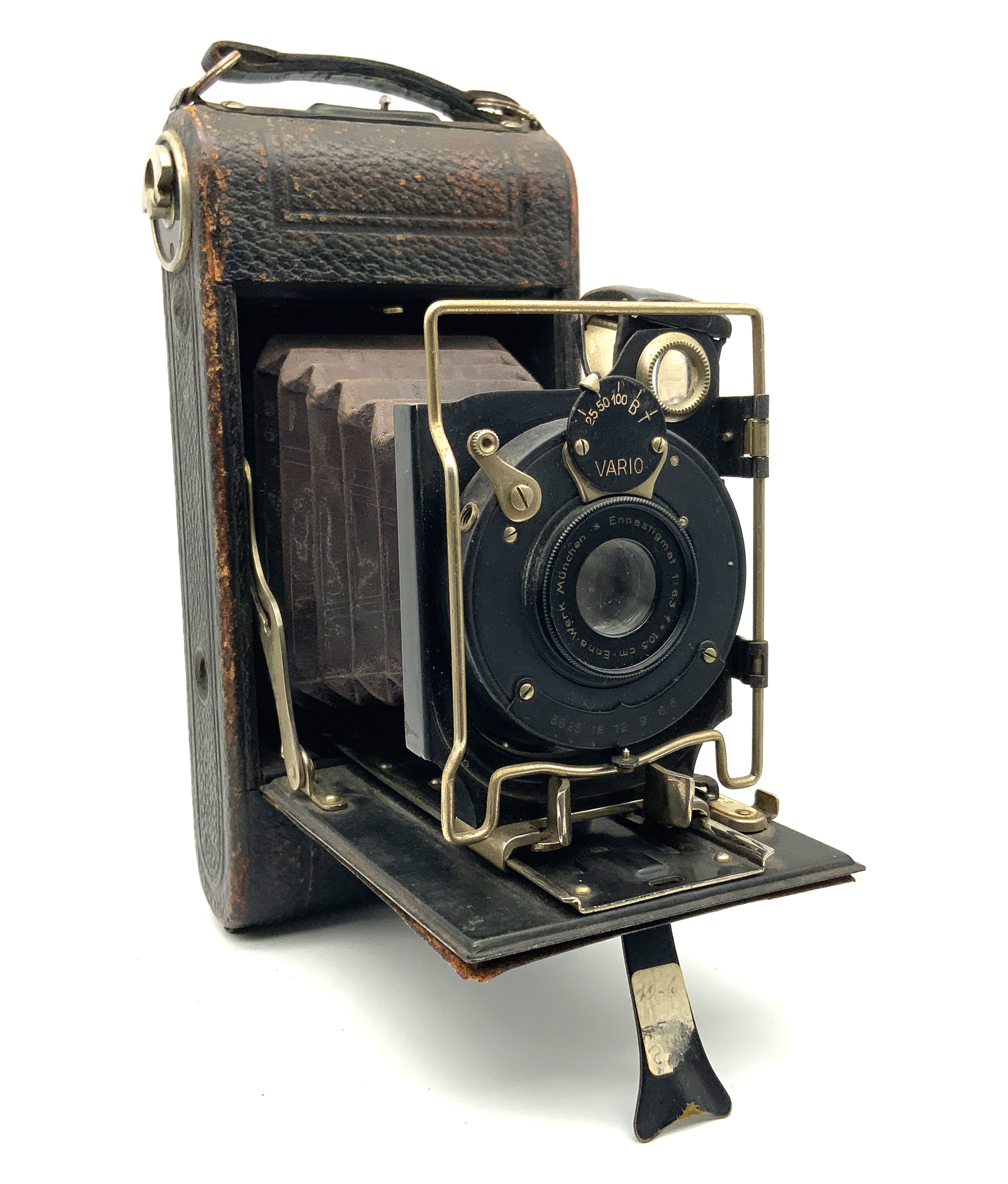 Welta Klappkamera mit Enna München Ennastigmat 10,5cm 1:6.3 Analogkamera
