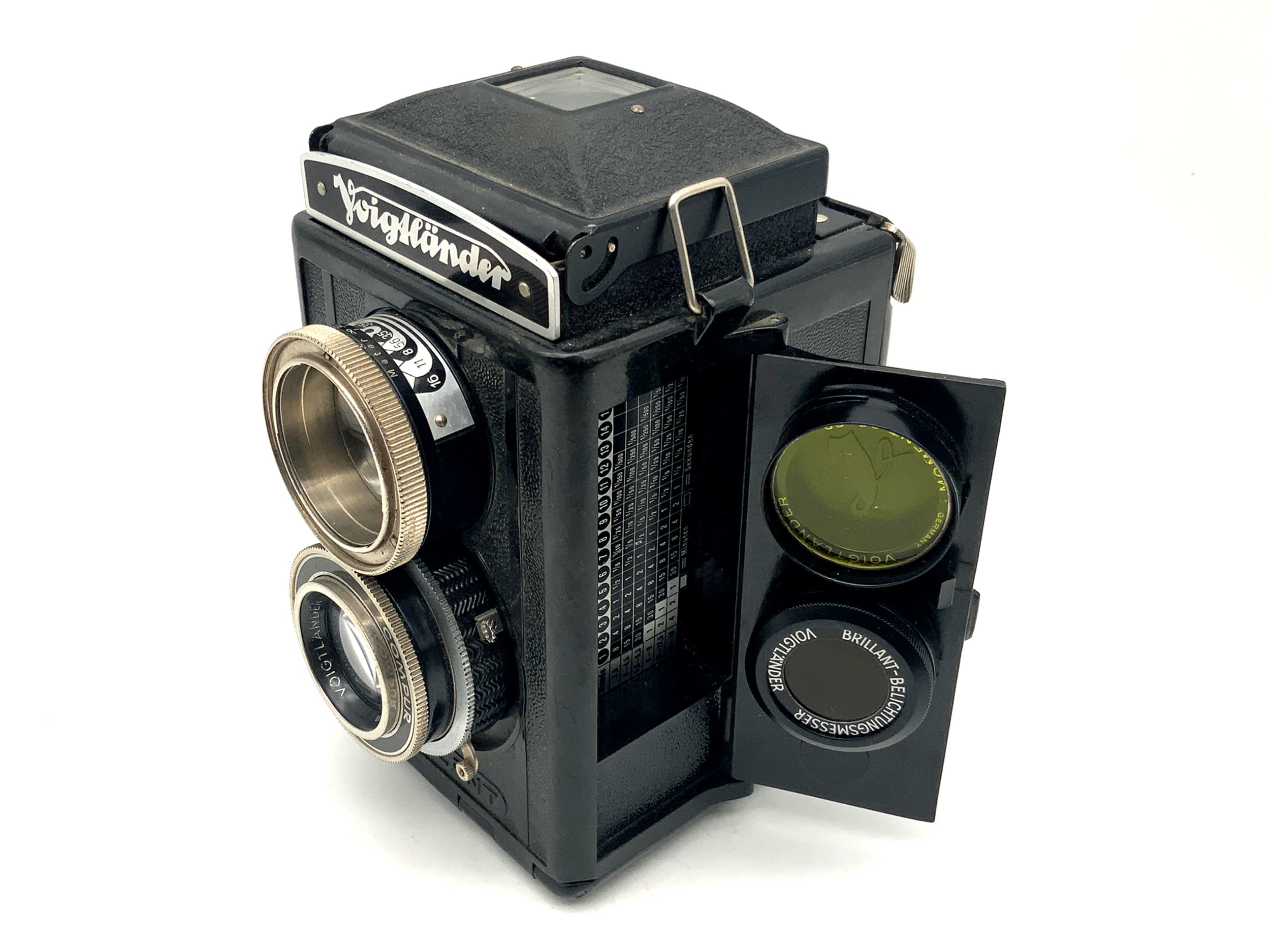 Voigtländer Brillant S (focusing Brillant) TLR with Voigtar 7.5cm 1:3.5 twin-lens reflex eyepiece