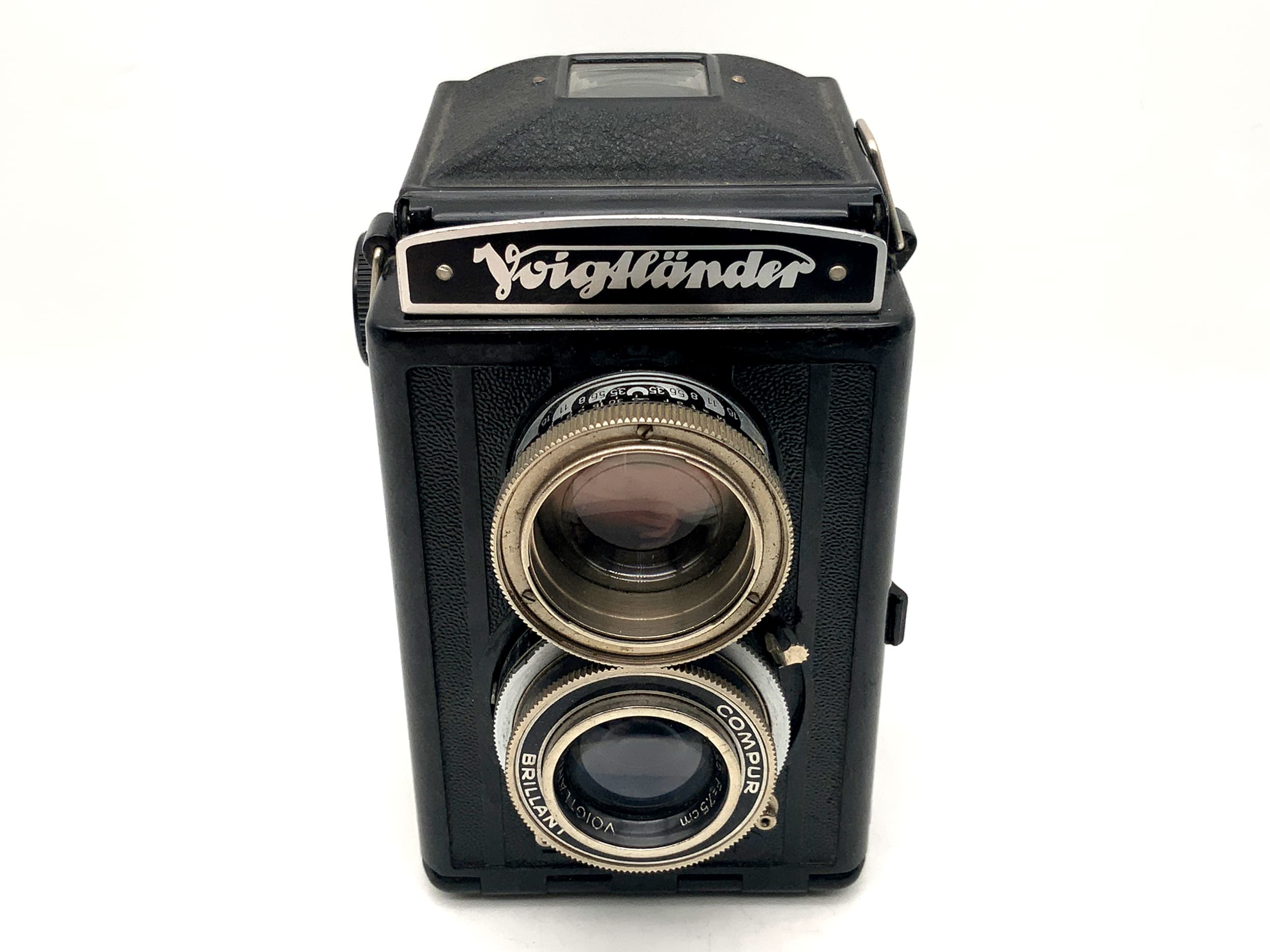 Voigtländer Brillant S (focusing Brillant) TLR with Voigtar 7.5cm 1:3.5 twin-lens reflex eyepiece