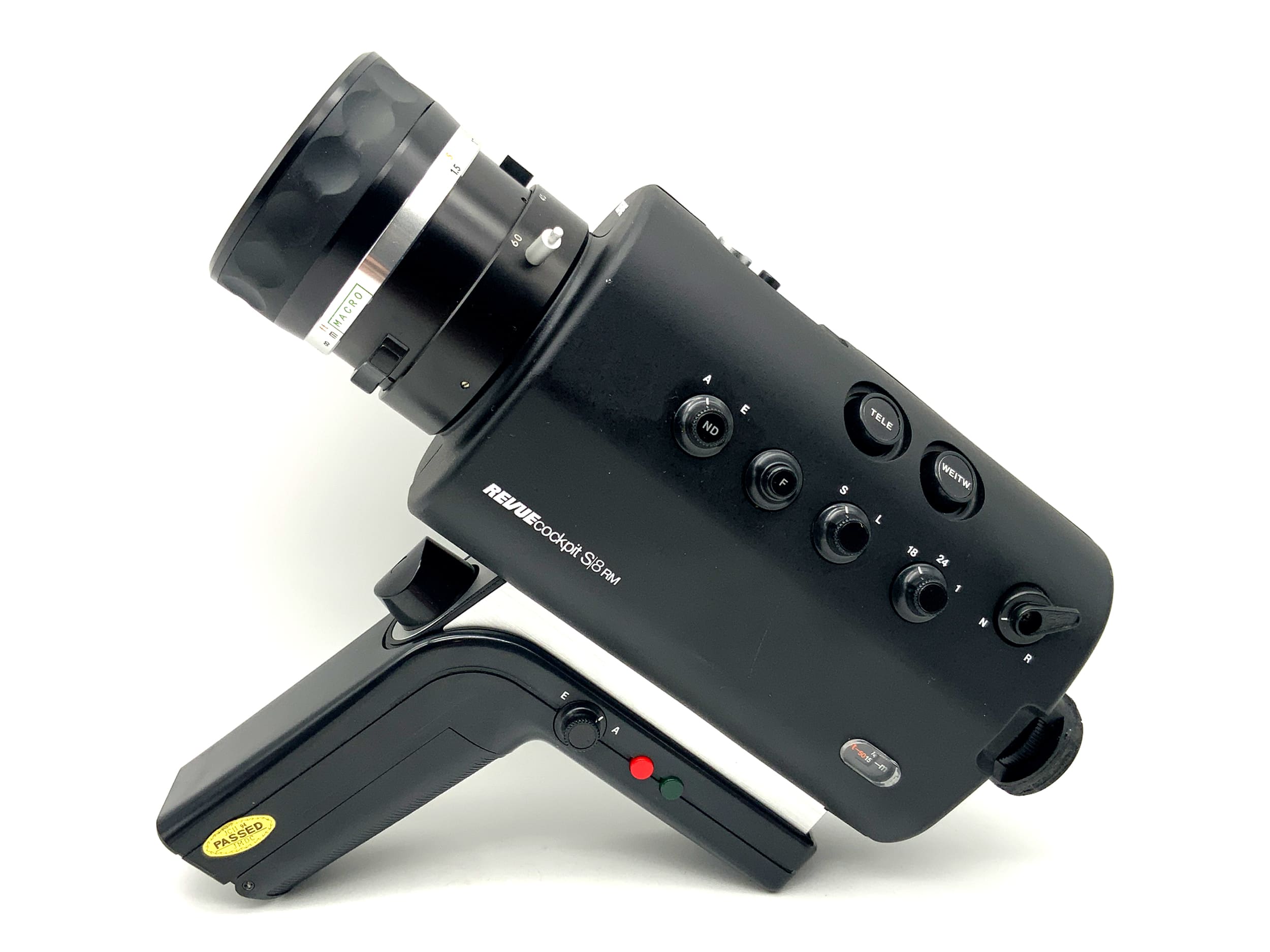 Revue Cockpit S/8 RM film camera with 7.5-60mm Super 8 camera movie camera