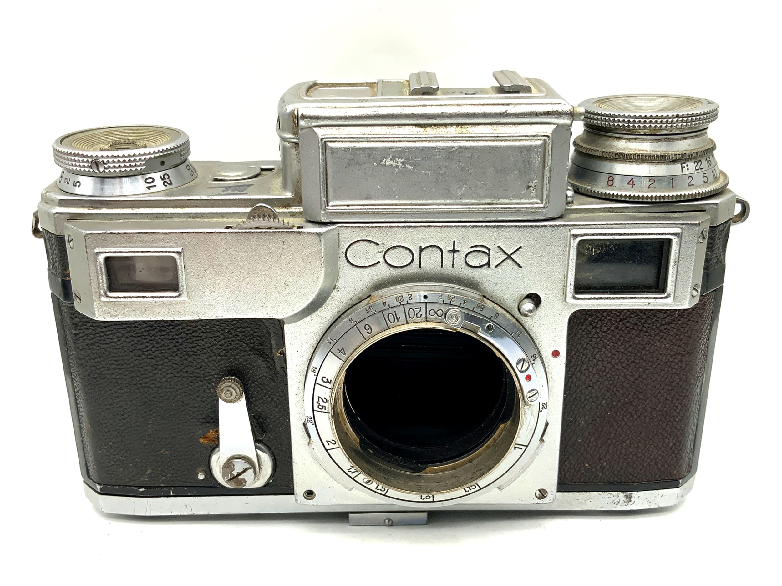 Contax III 544/24 rangefinder camera with Contax RF compact camera, analog camera