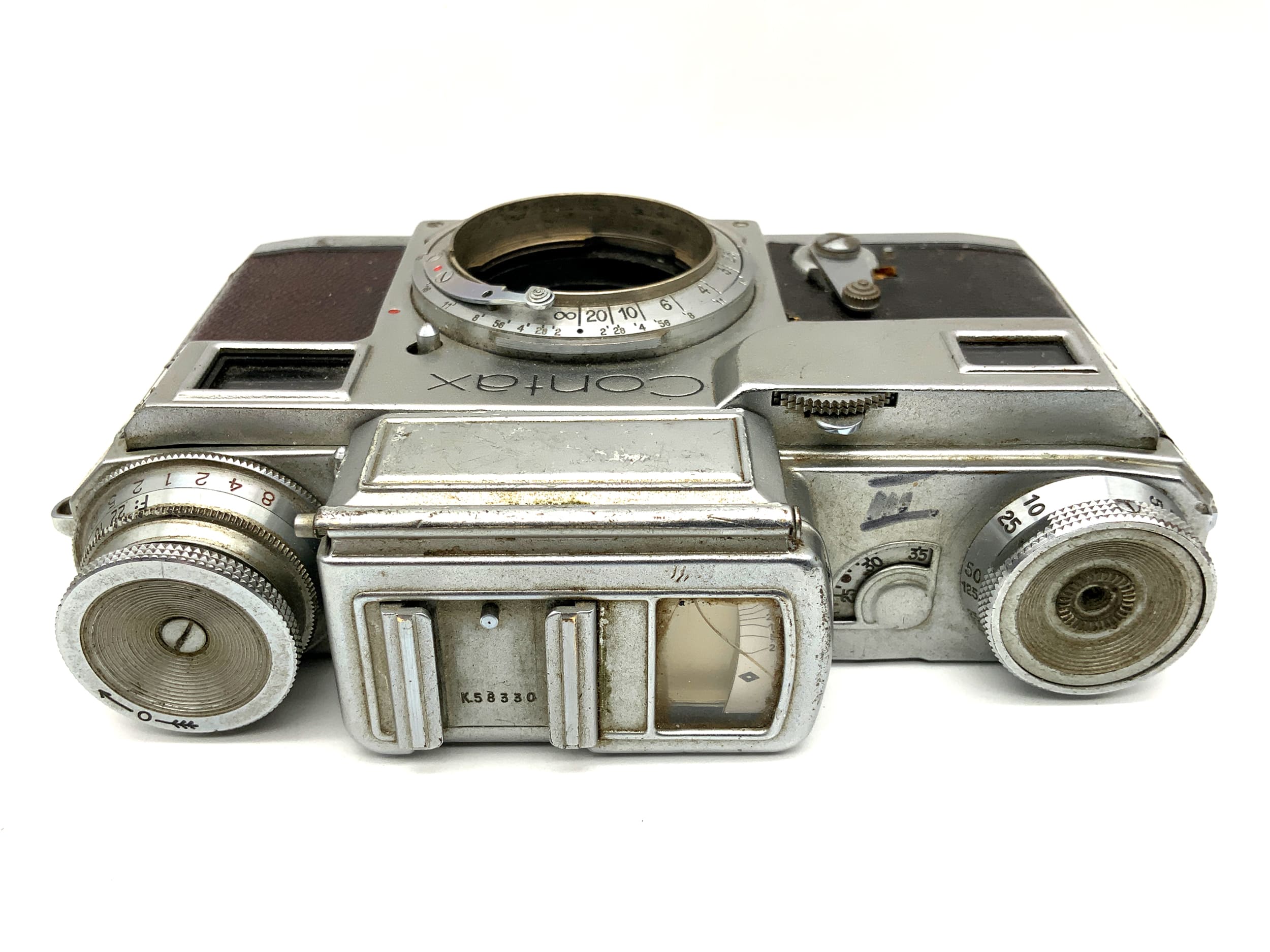 Contax III 544/24 rangefinder camera with Contax RF compact camera, analog camera