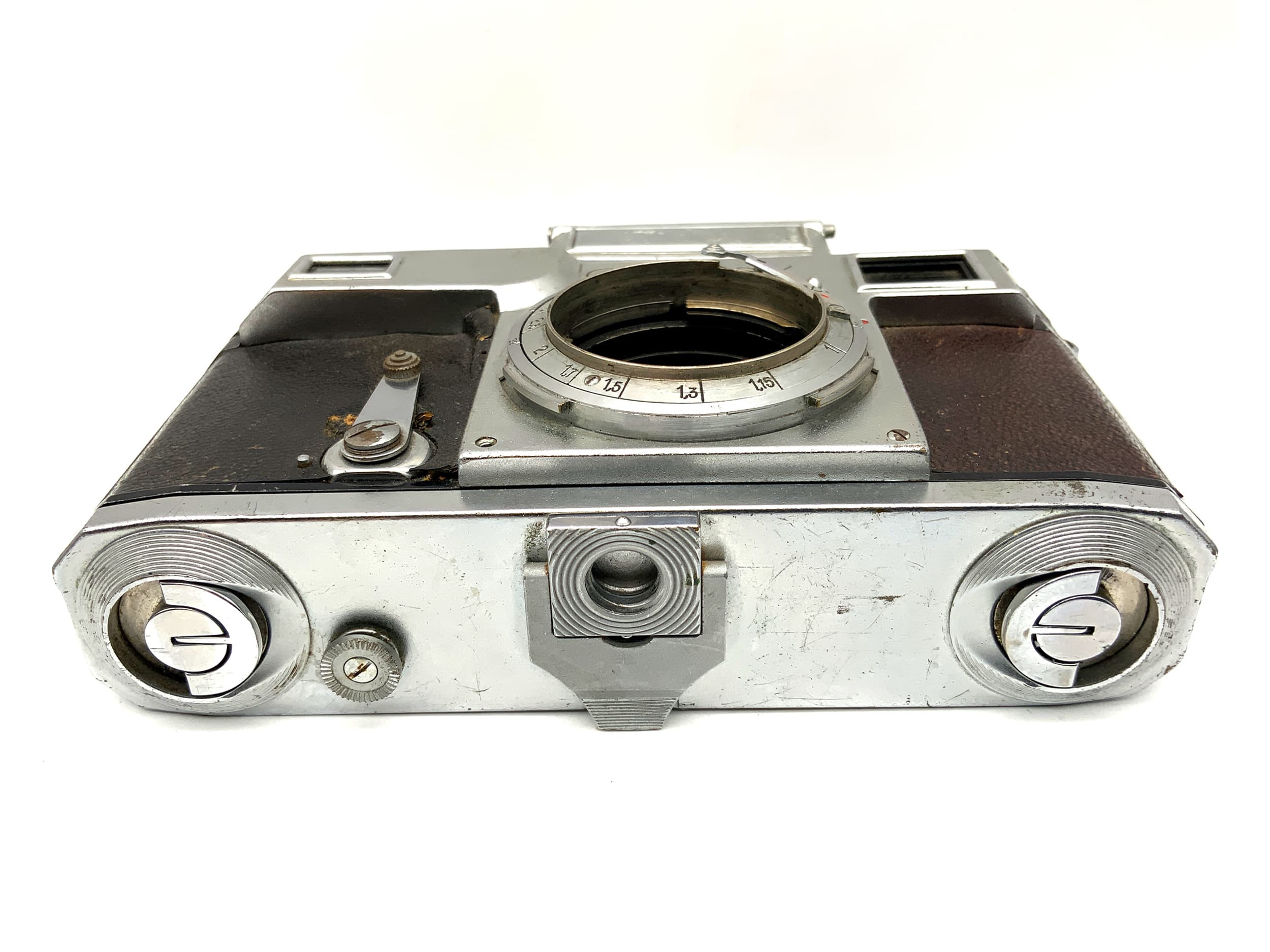 Contax III 544/24 rangefinder camera with Contax RF compact camera, analog camera