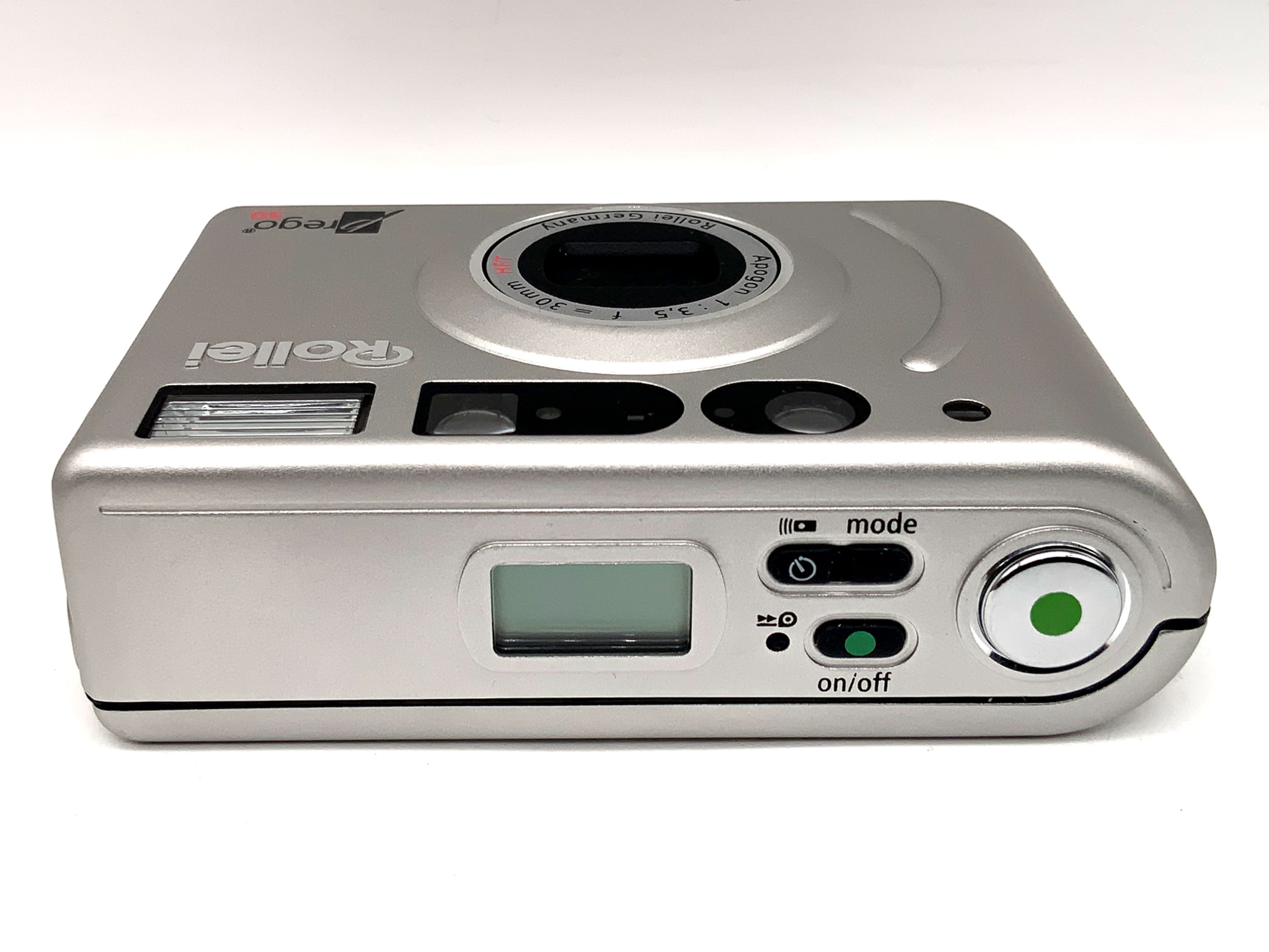 Rollei Prego 30 Point&amp;Shoot with Apogon 1:3.5 f=30mm HFT in original packaging analog camera