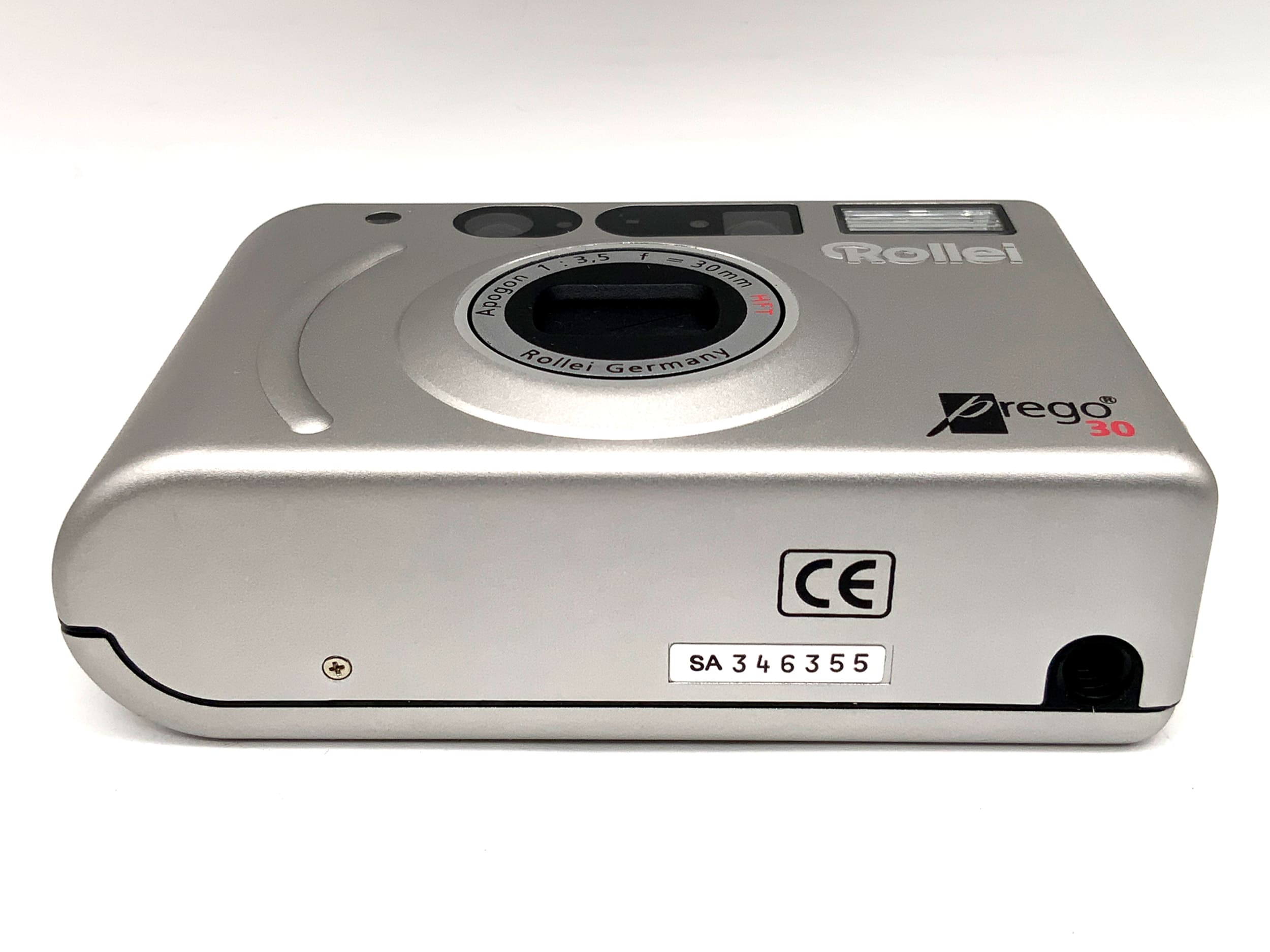 Rollei Prego 30 Point&amp;Shoot with Apogon 1:3.5 f=30mm HFT in original packaging analog camera