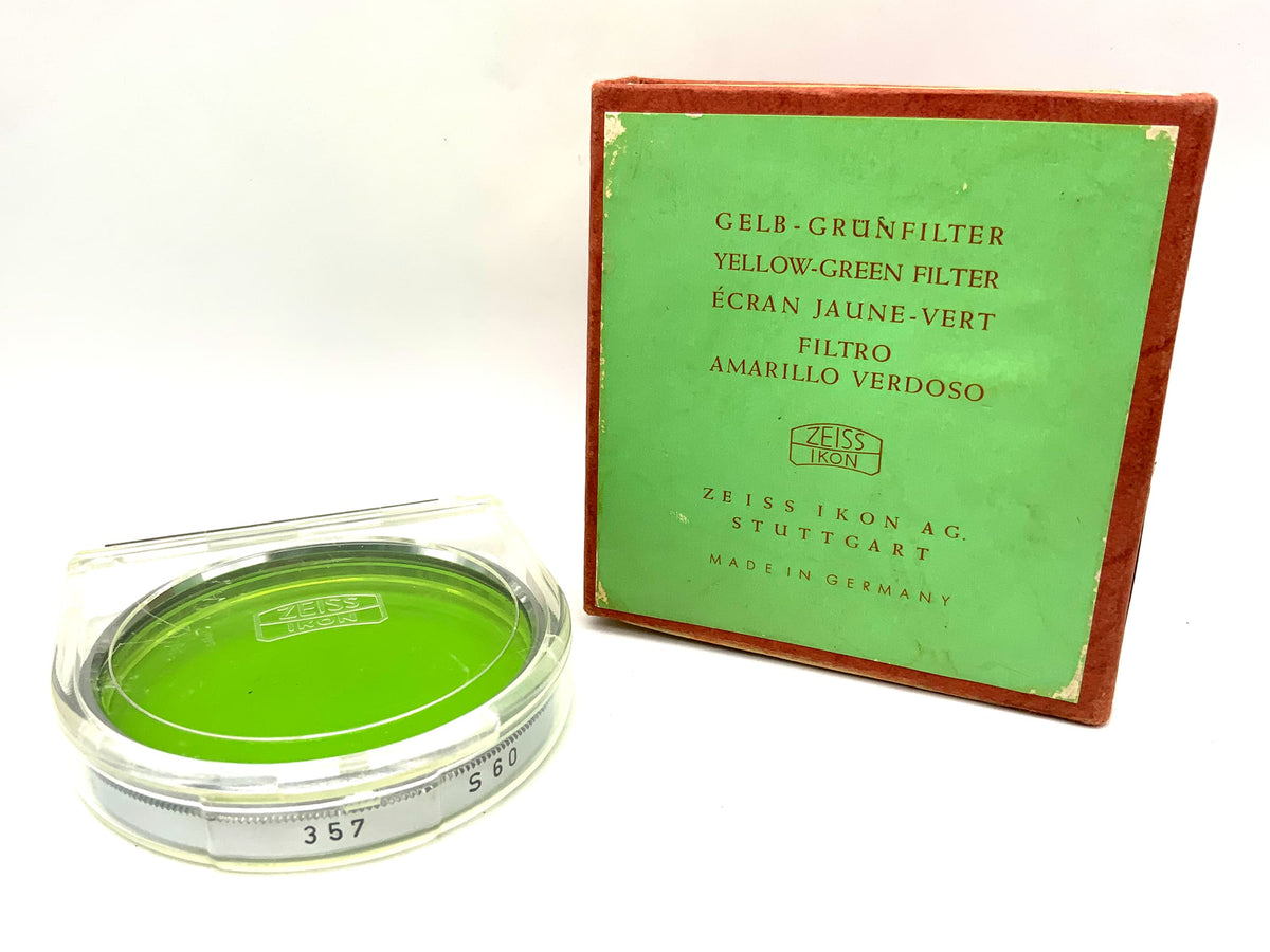 Zeiss Ikon color filter S 60 yellow/green 357/GR in original packaging, 60mm filter