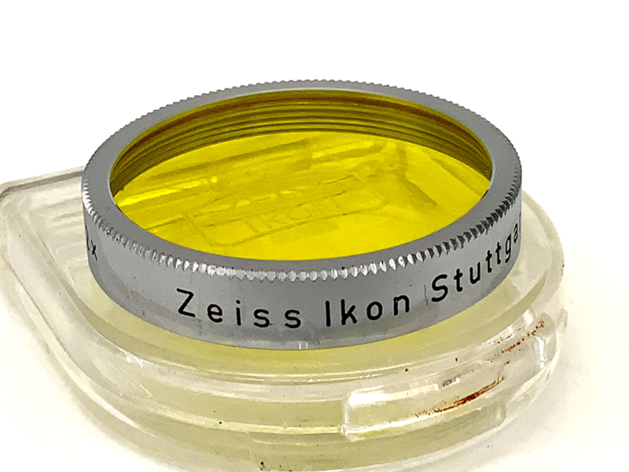 Zeiss Ikon color filter S 27 G 2x yellow 352 in case, 27mm circular filter