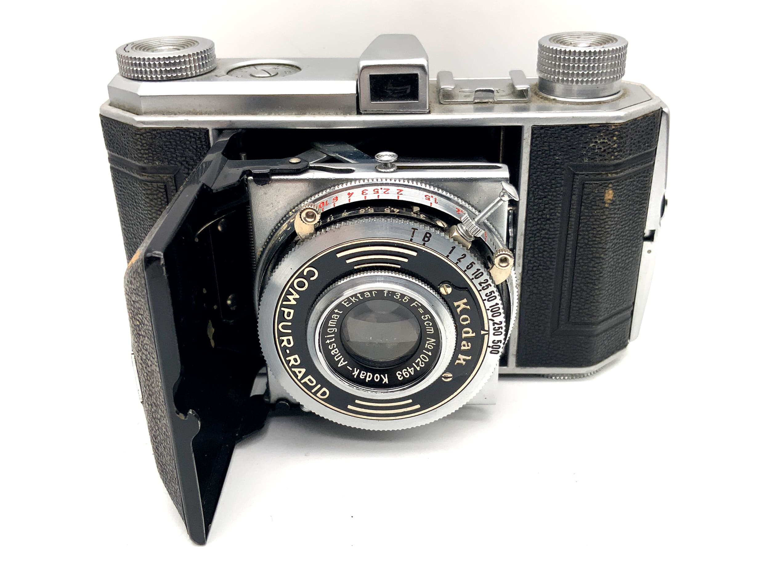 Kodak Retina folding camera with Ektar f:3.5 F=5cm Compur-Rapid analog camera