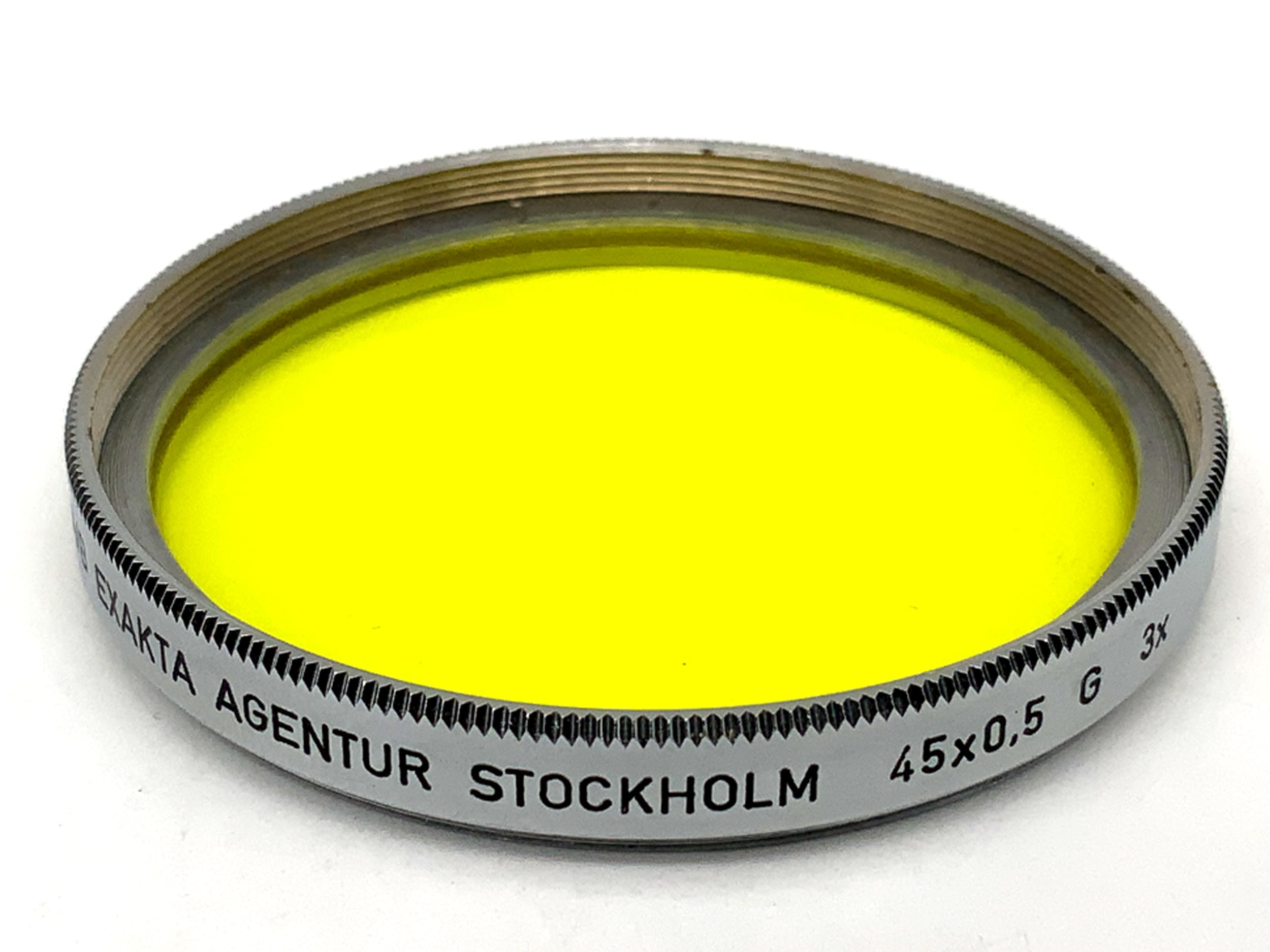 Exakta Color Filter A/B 45x0.5 G 3x yellow filter 45mm circular