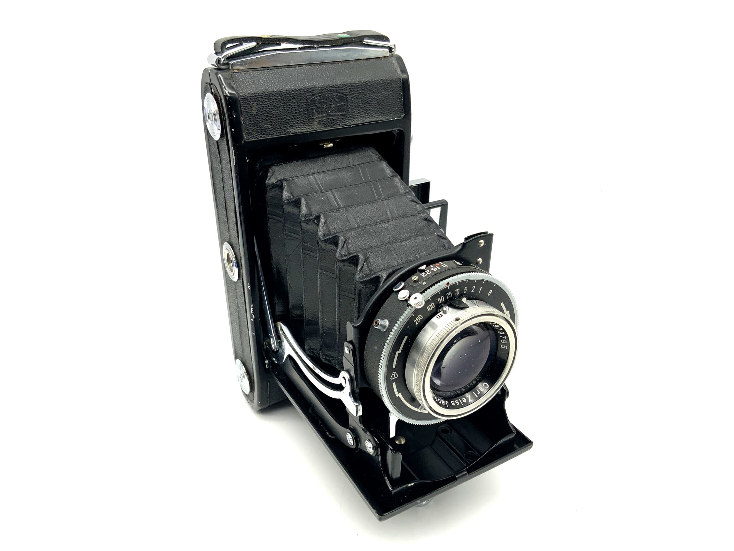 Zeiss Ikon Ercona folding camera with Carl Zeiss Tessar 3.5 105mm red T Tempor