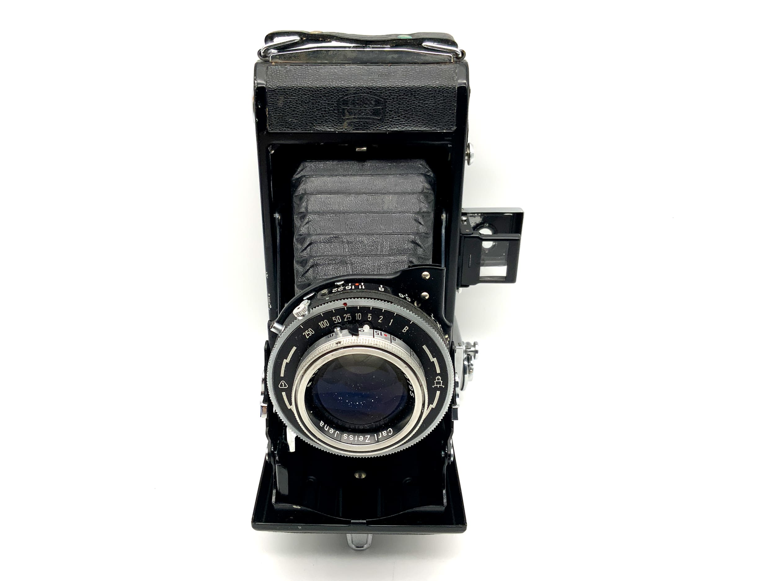 Zeiss Ikon Ercona folding camera with Carl Zeiss Tessar 3.5 105mm red T Tempor