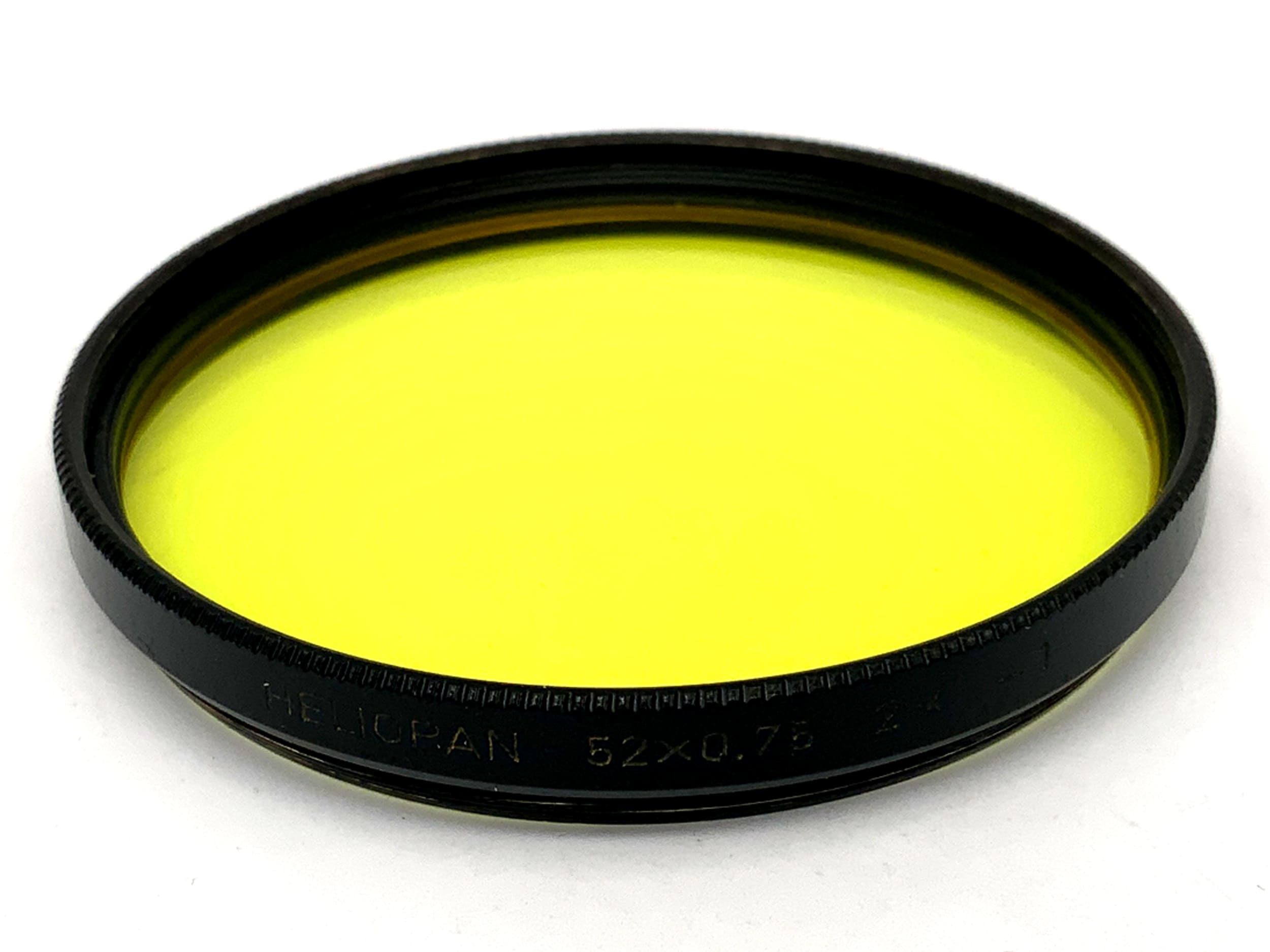 Heliopan Color Filter 52x0.75 Yellow 2x -1 Filter 52mm Circular