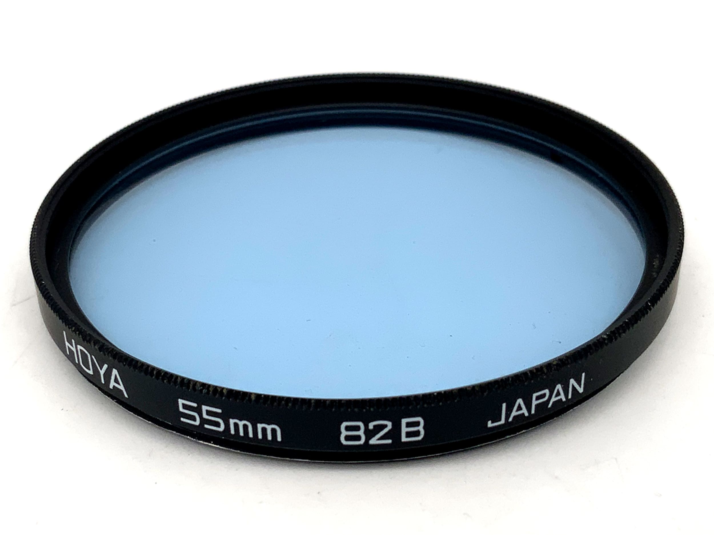 Hoya 82B light blue color filter, 55mm circular filter thread