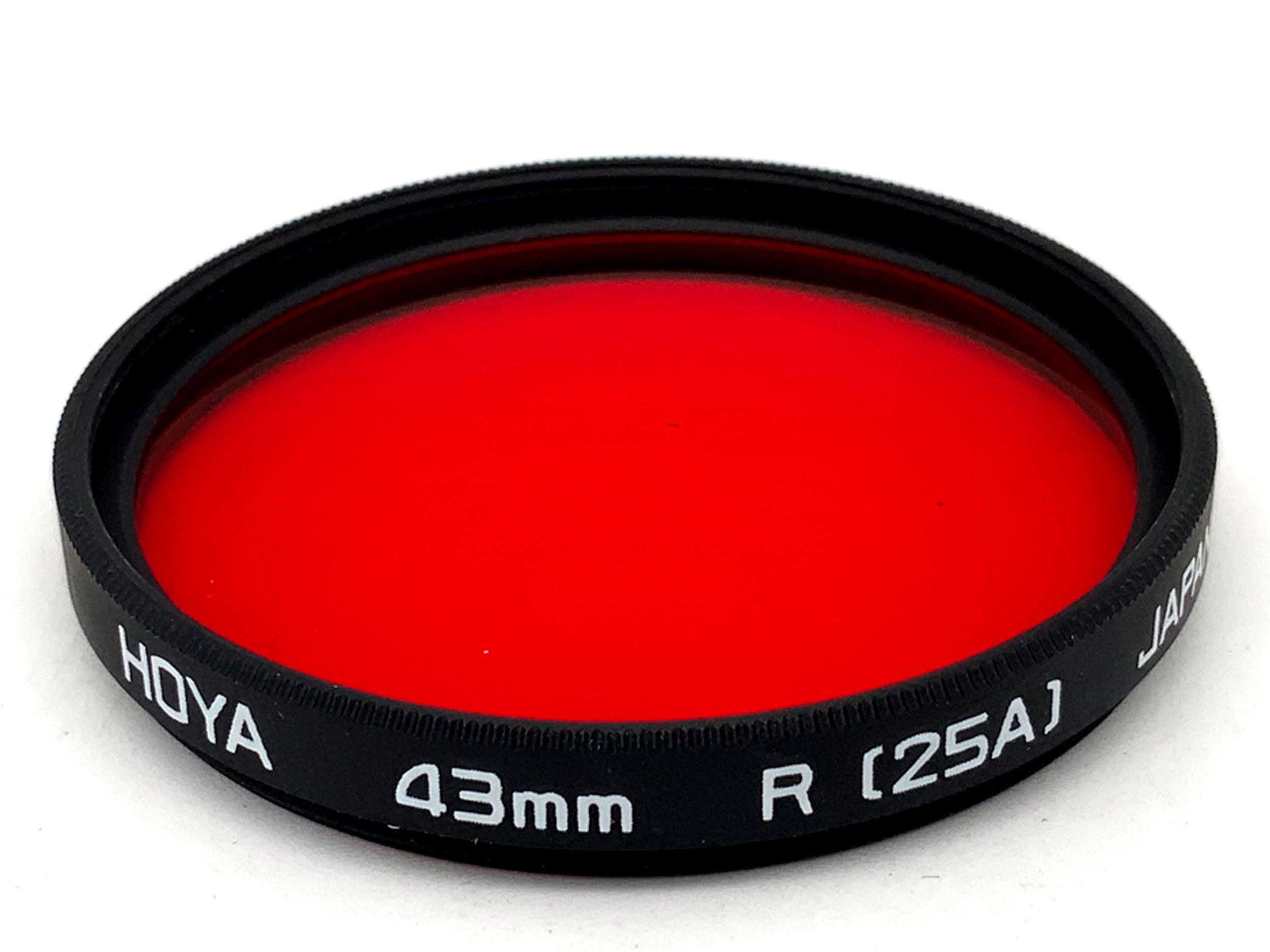 Hoya Color Filter R (25A) Red Filter 43mm Circular Filter Thread