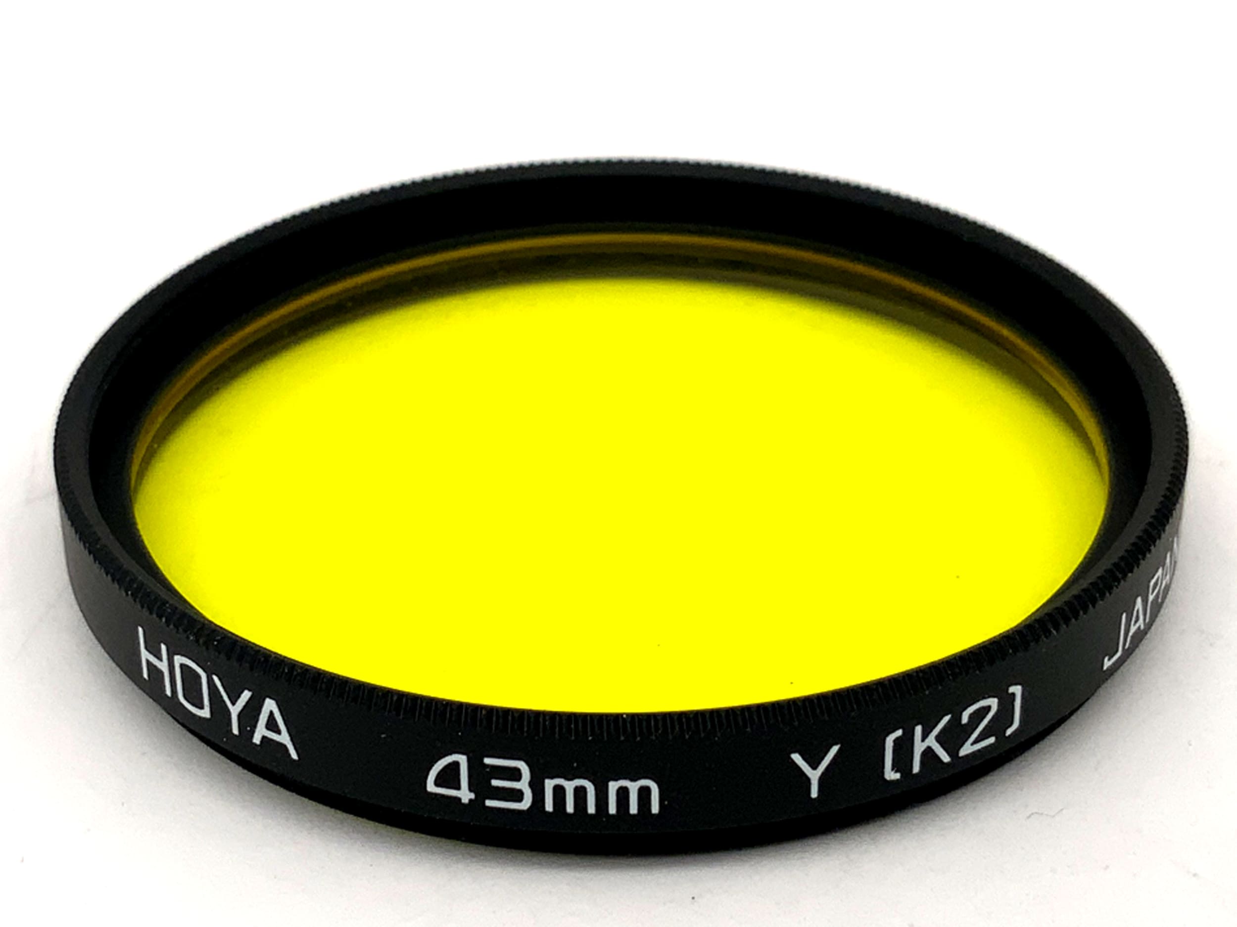 Hoya Color Filter Y (K2) Yellow Filter 43mm Circular Filter Thread