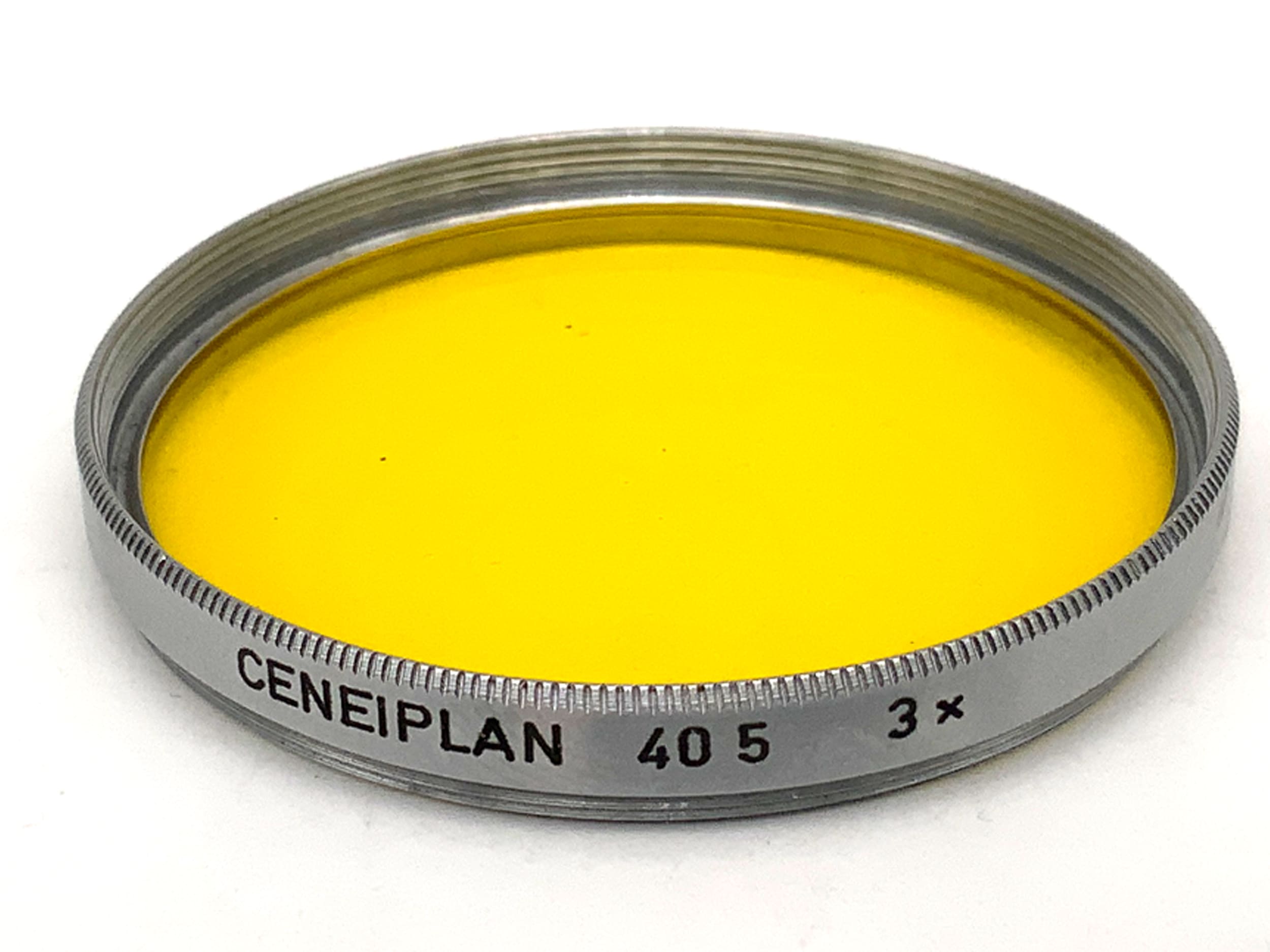 Ceneiplan yellow color filters, 3x filters, 40.5mm circular filter thread