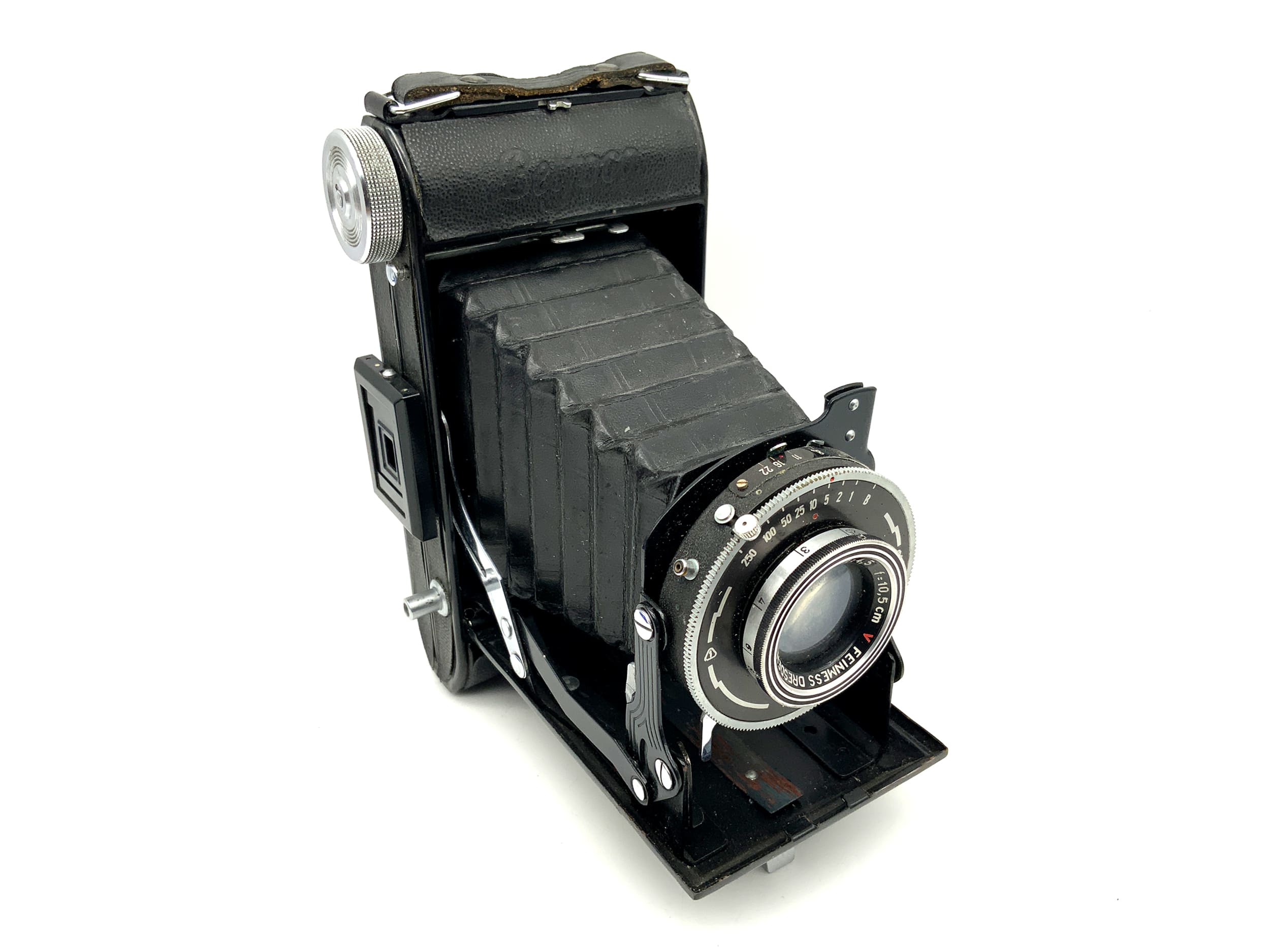 Belca Belfoca folding camera with Feinmess Dresden Bonotar 1:4.5 f=10.5cm Temporary
