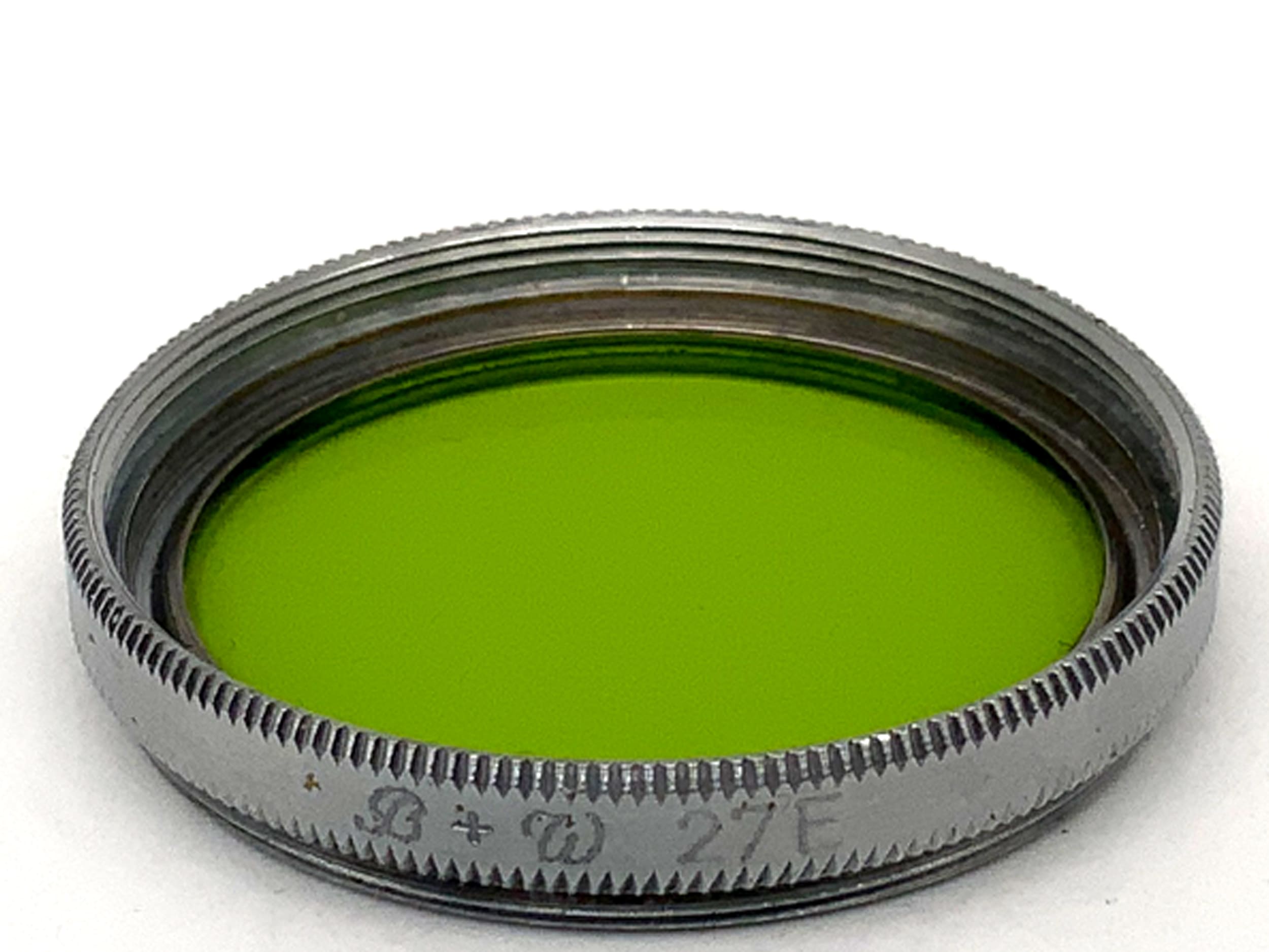B+W green color filter 27E, 27mm circular filter thread