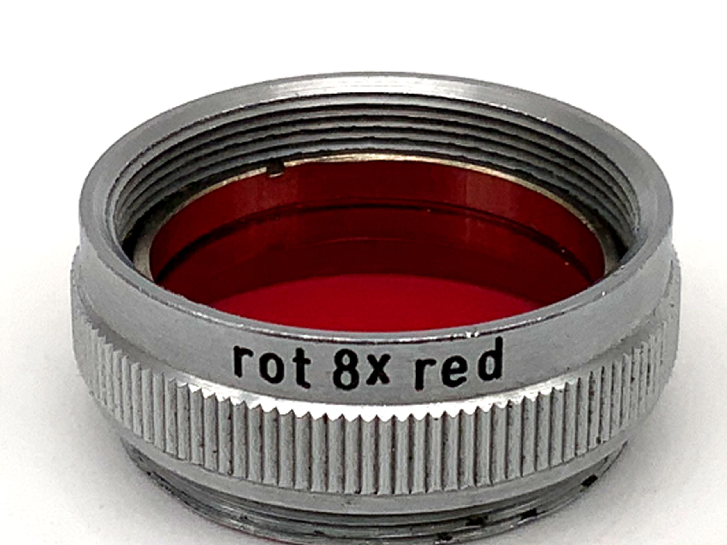 Red color filter 8x red filter 20mm circular filter thread