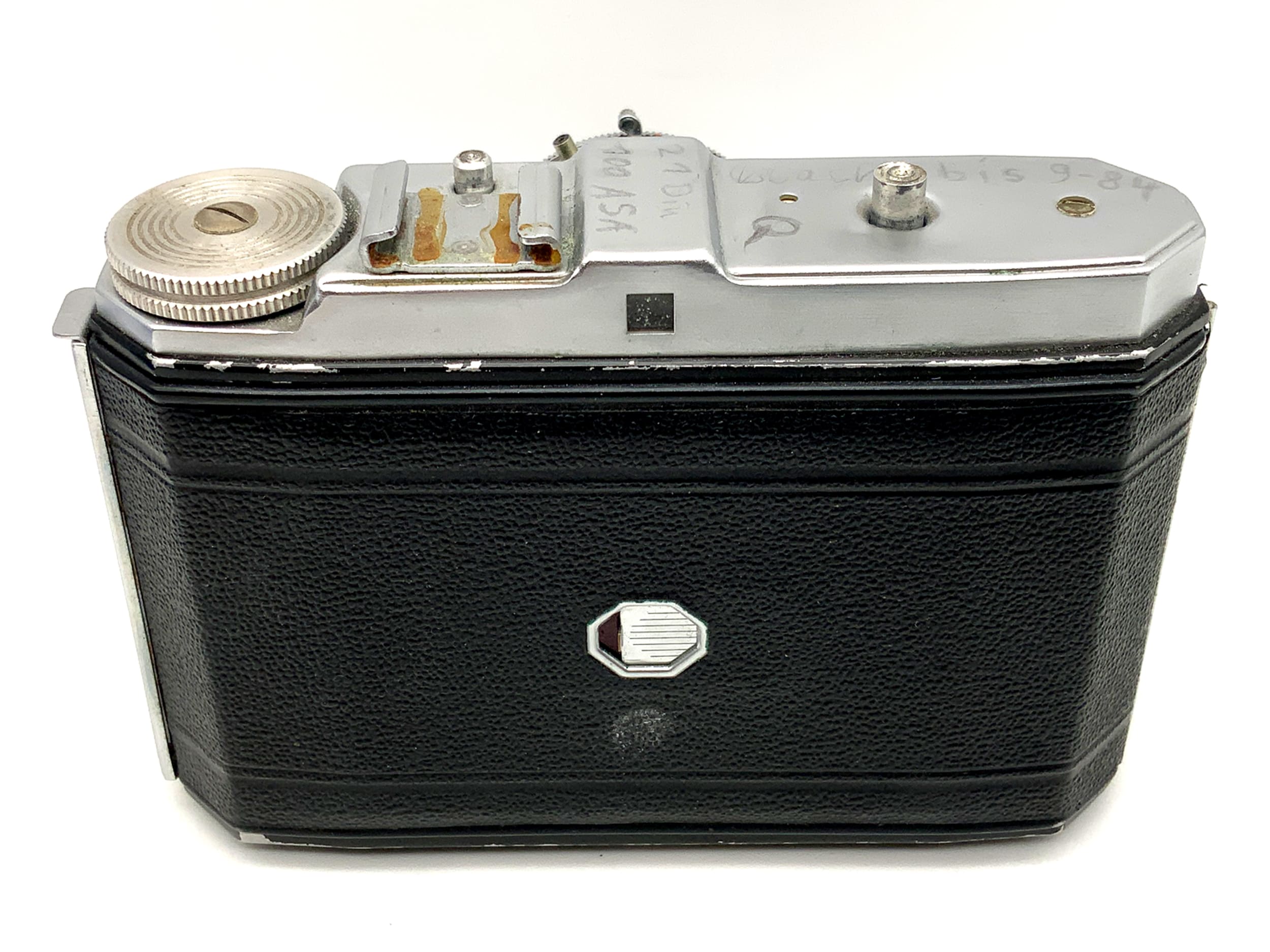 Dacora I folding camera Enna Munich Ennagon 1:3.5 f=7.5cm red C 6x6 medium format