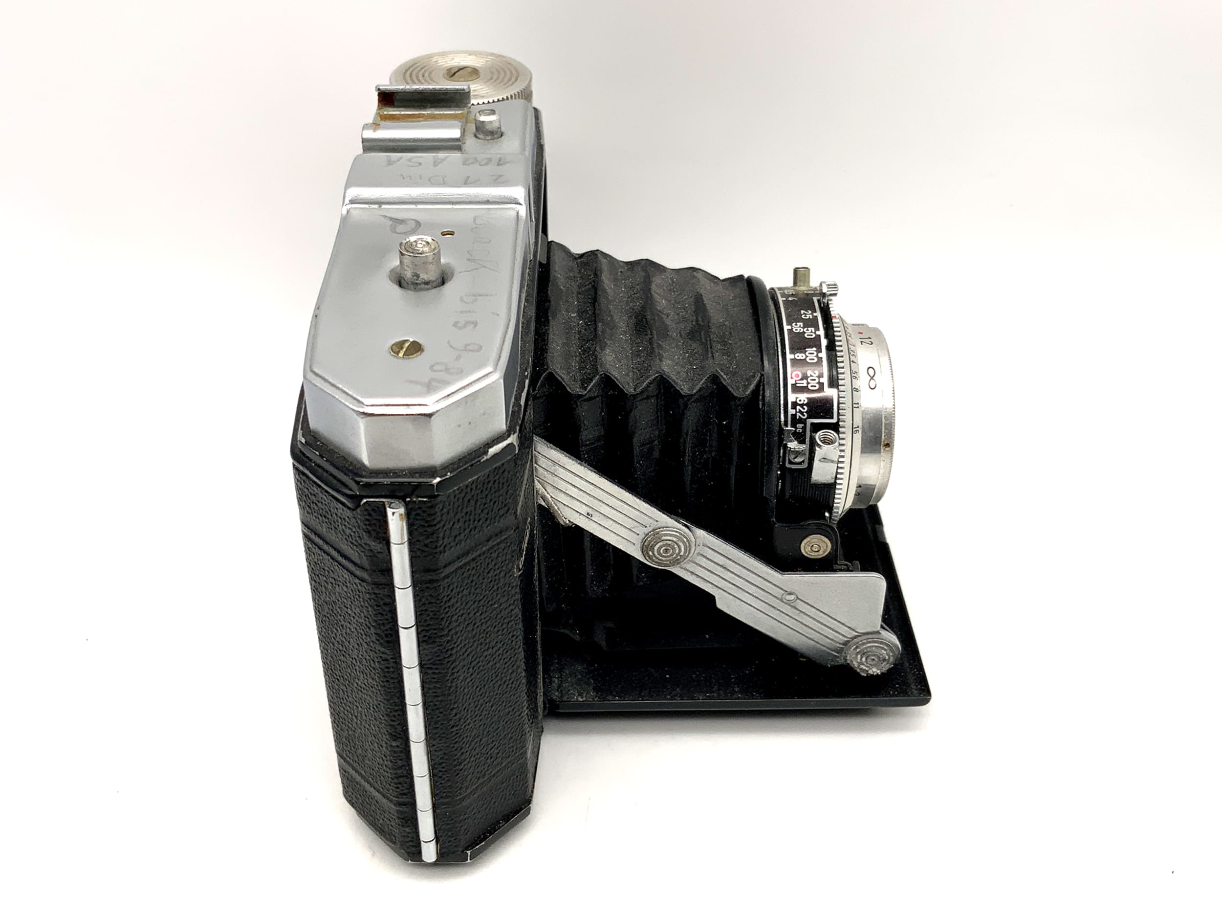 Dacora I folding camera Enna Munich Ennagon 1:3.5 f=7.5cm red C 6x6 medium format