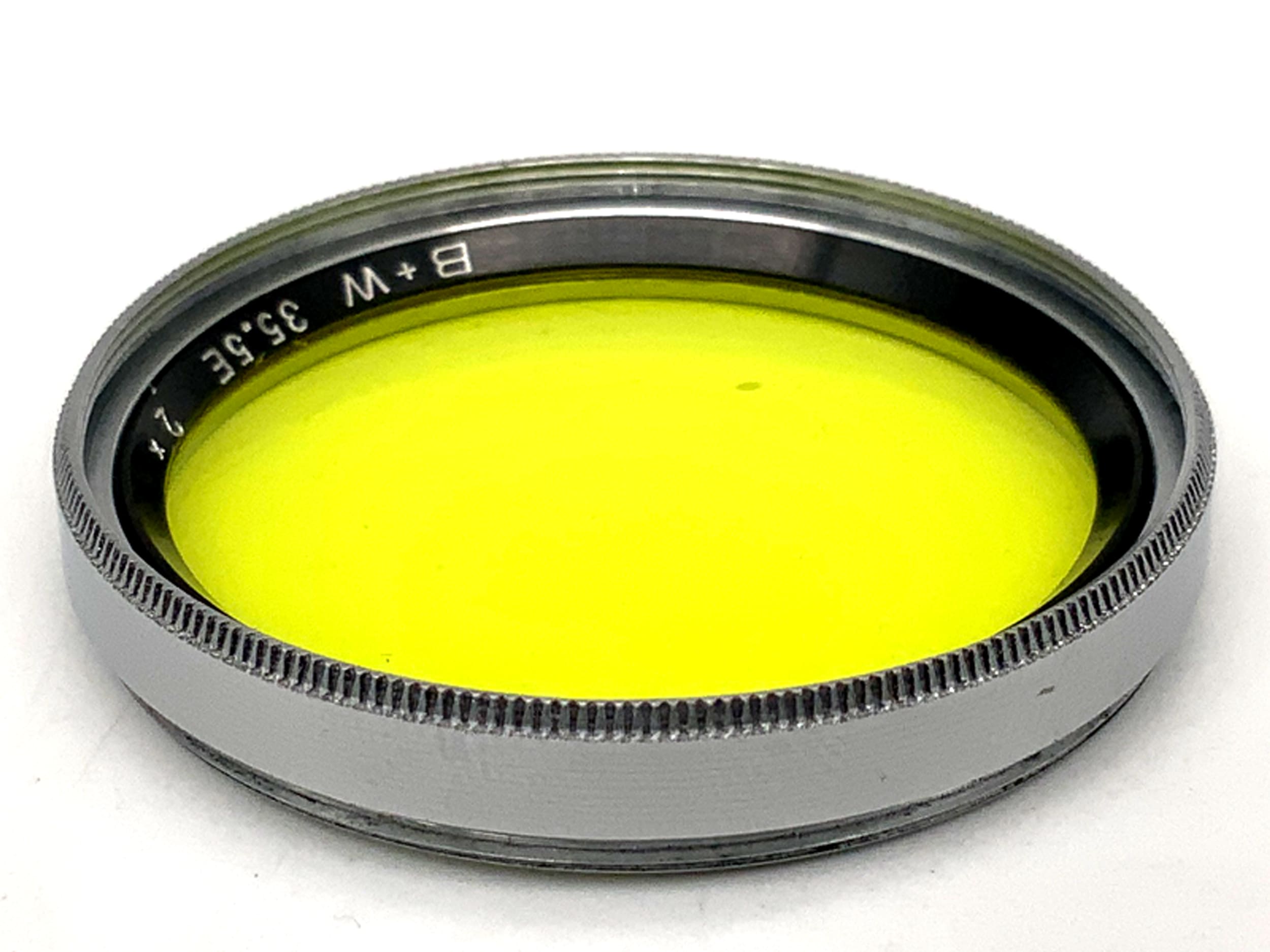 B+W color filters, yellow, 2x filters, 35.5mm circular filter thread