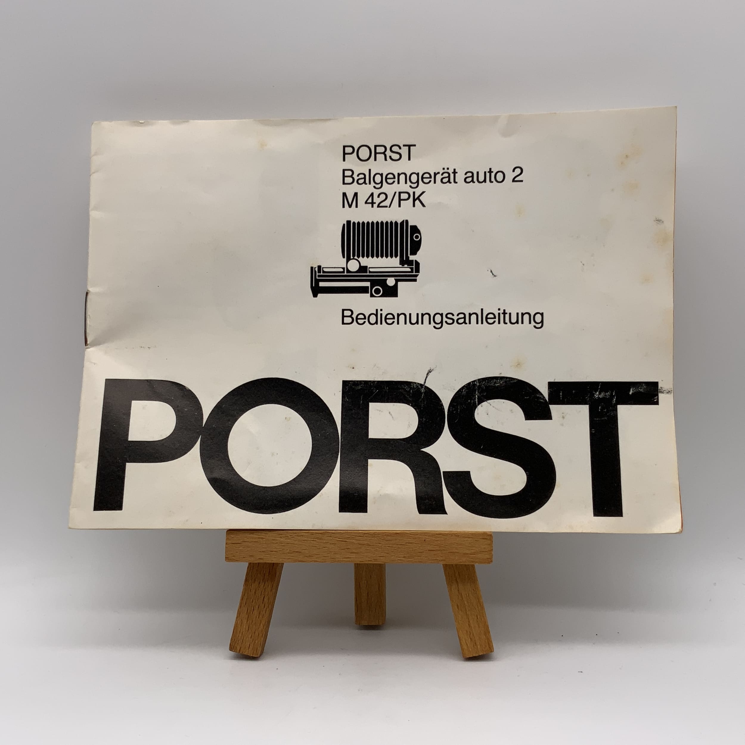 Porst Bellows Unit Auto 2 M 42/PK Operating Instructions German